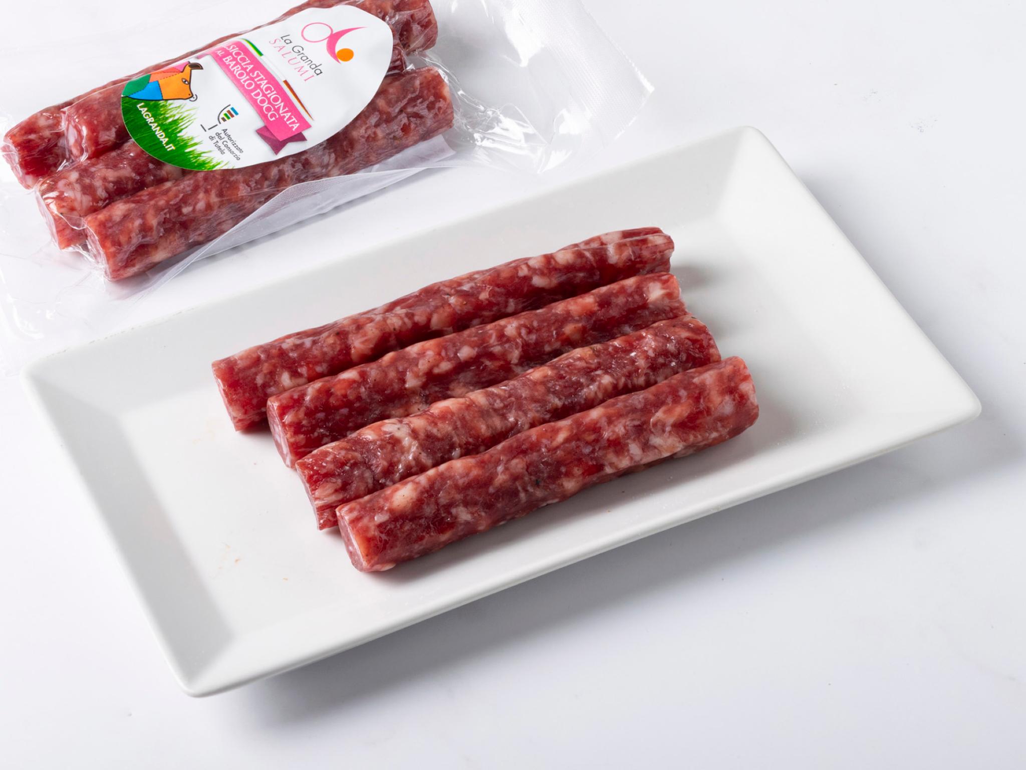 Salamini stagionati al Barolo DOCG