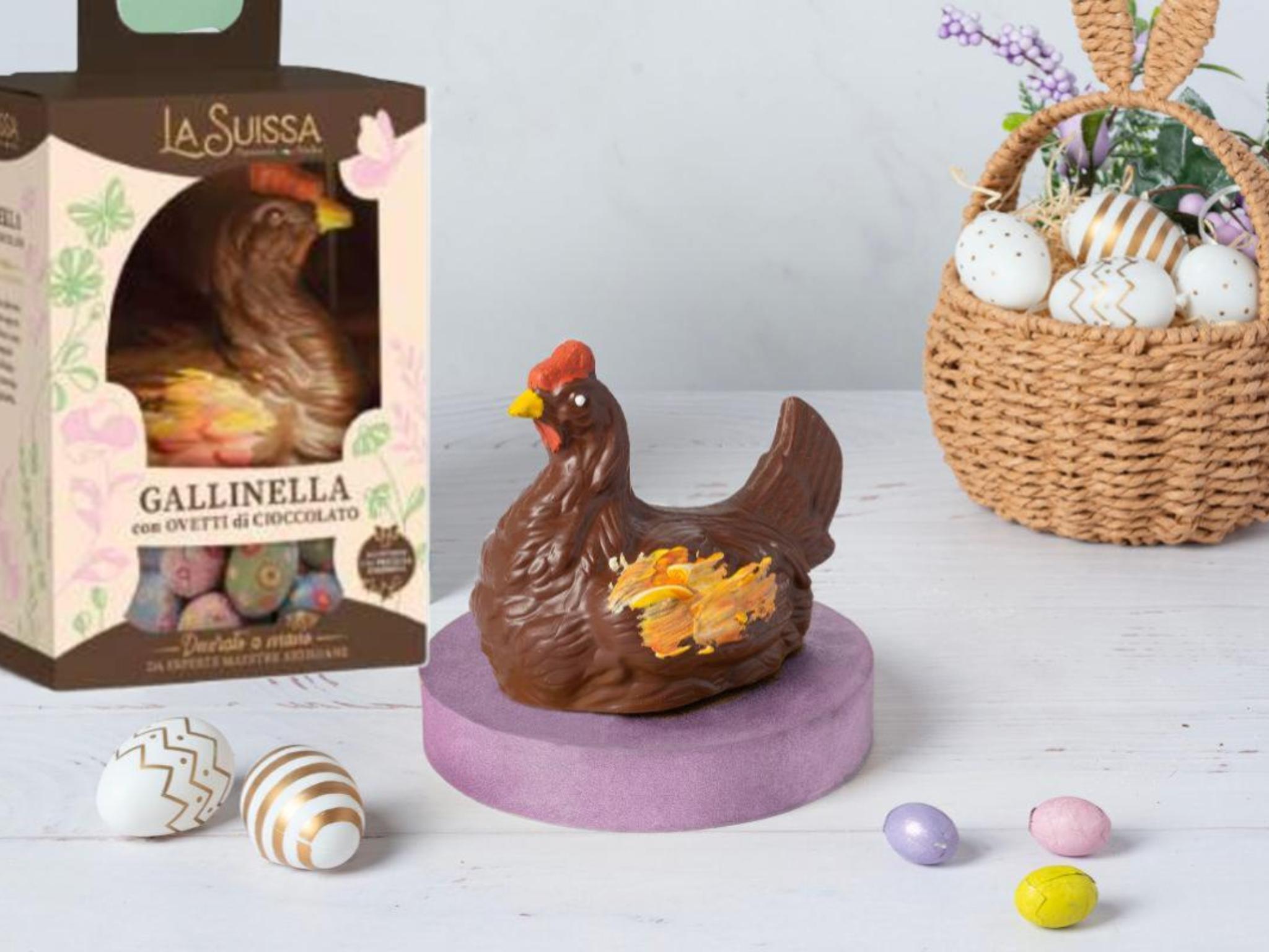 Gallinella con ovetti di cioccolato