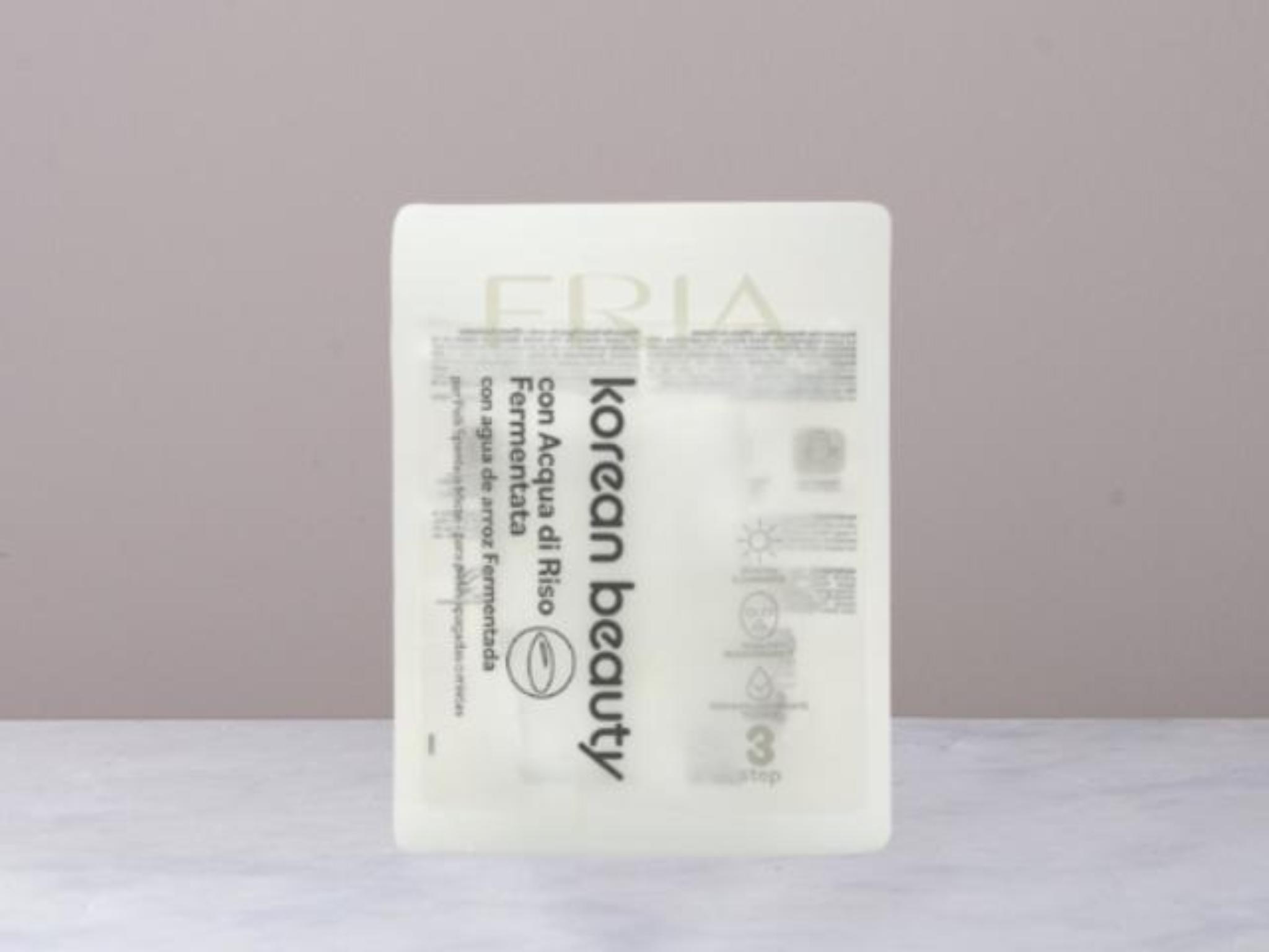 Maschera viso con acqua di riso