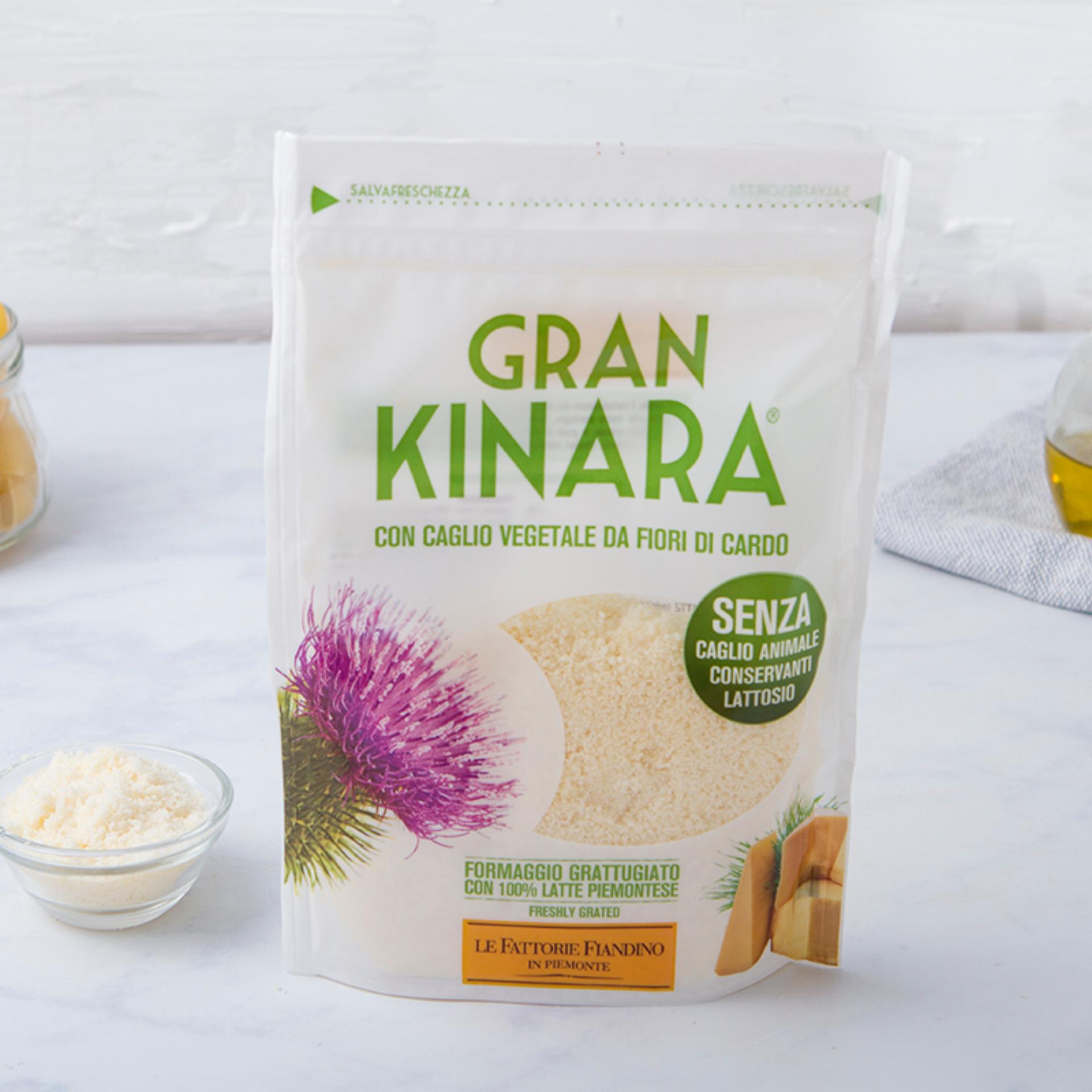Formaggio Gran Kinara grattugiato con caglio vegetale