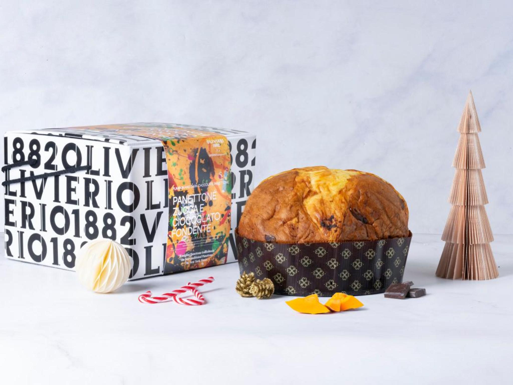 Panettone con zucca e cioccolato fondente