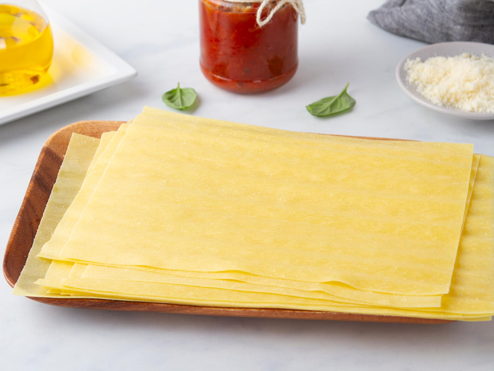 Sfoglia all'uovo extra fine per lasagne