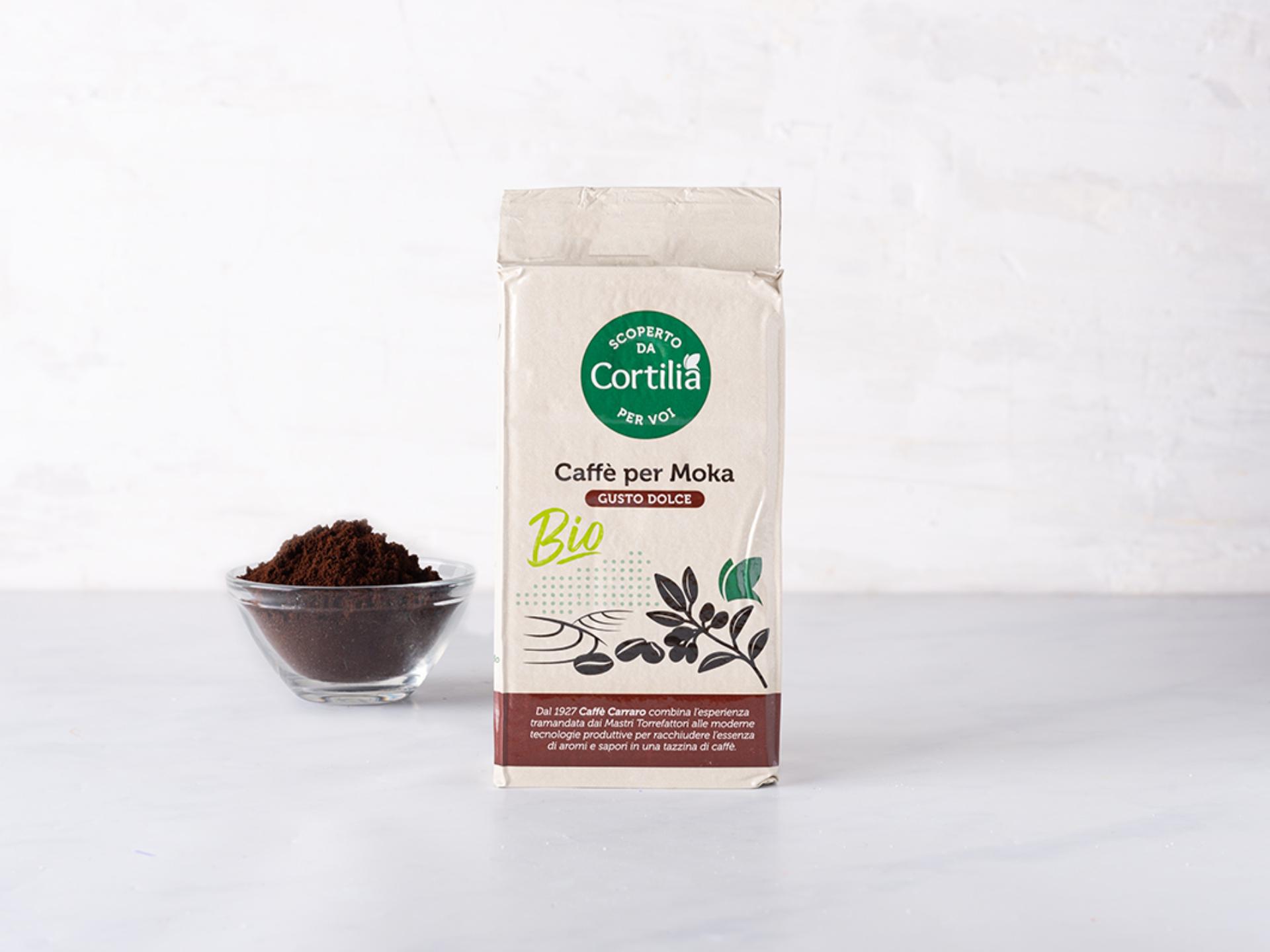 Caffè per moka gusto dolce BIO