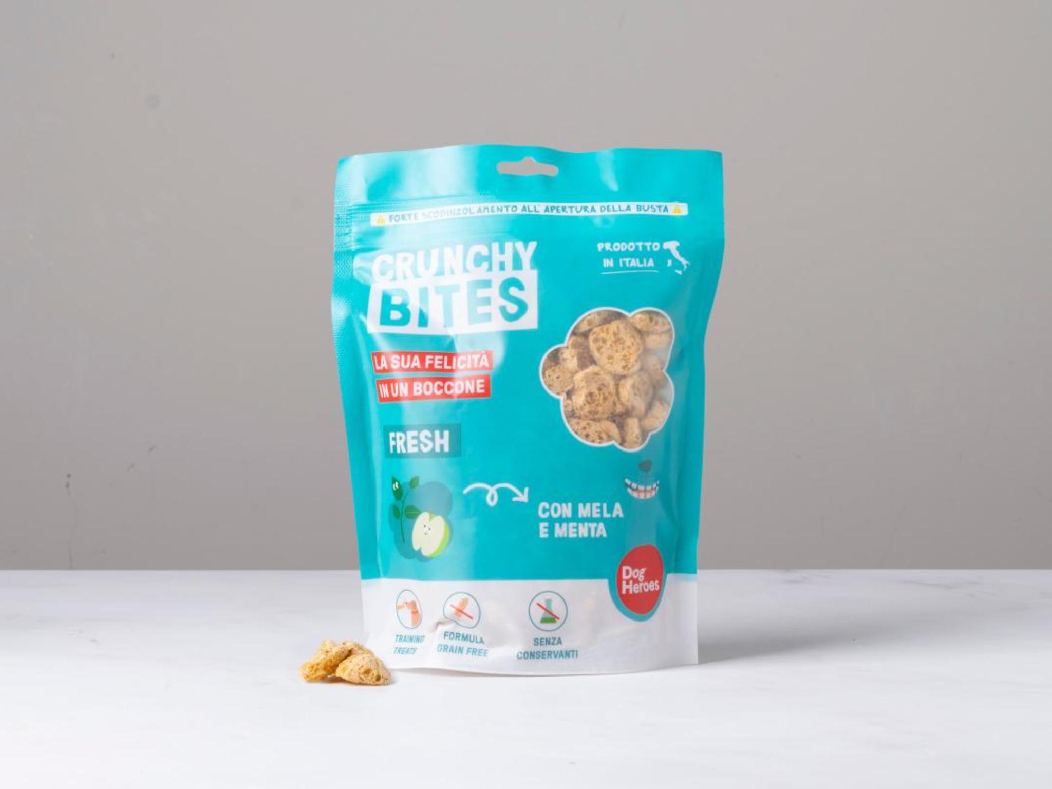 Snack per cani con mela e menta