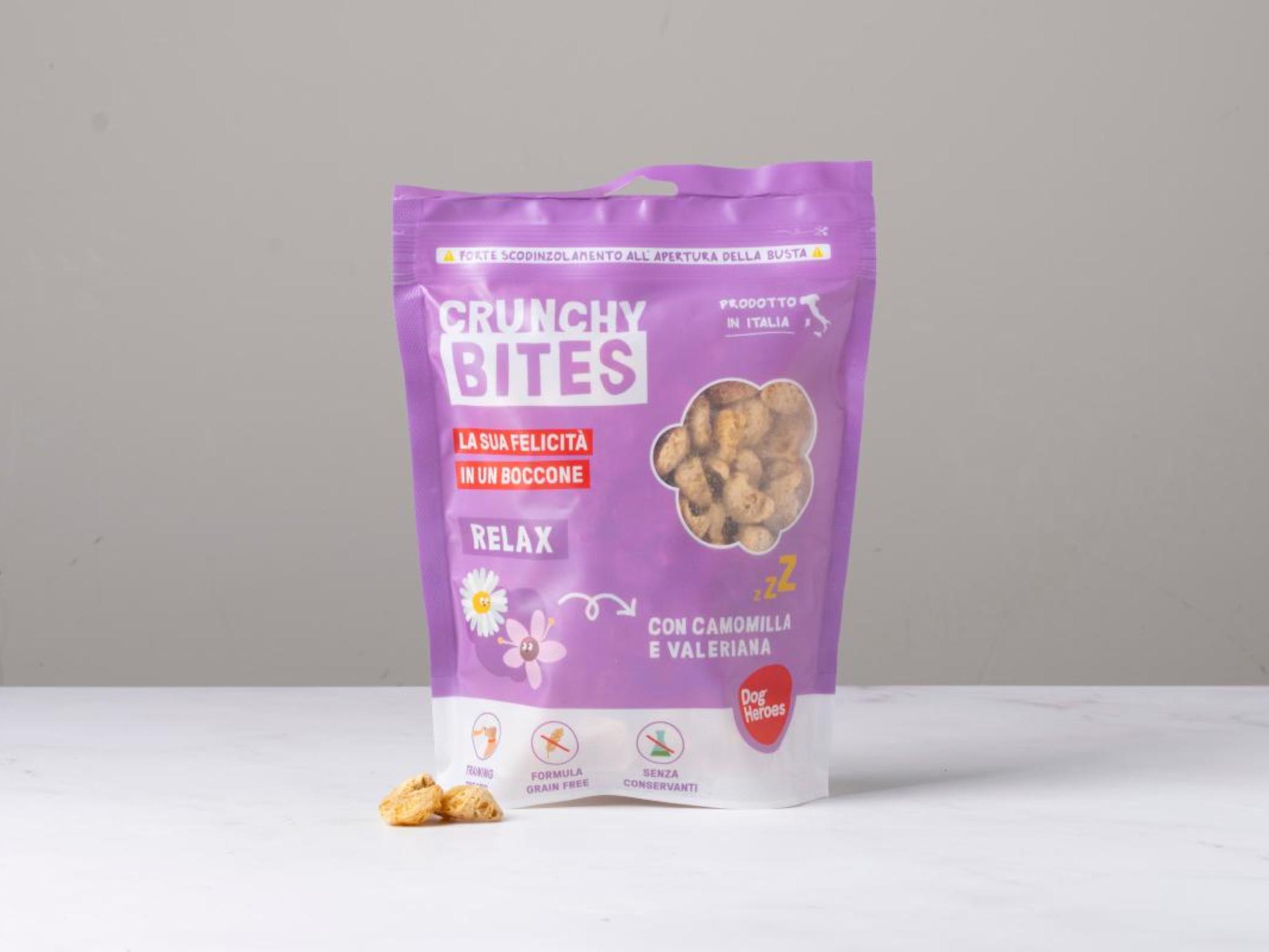 Snack per cani con camomilla e valeriana
