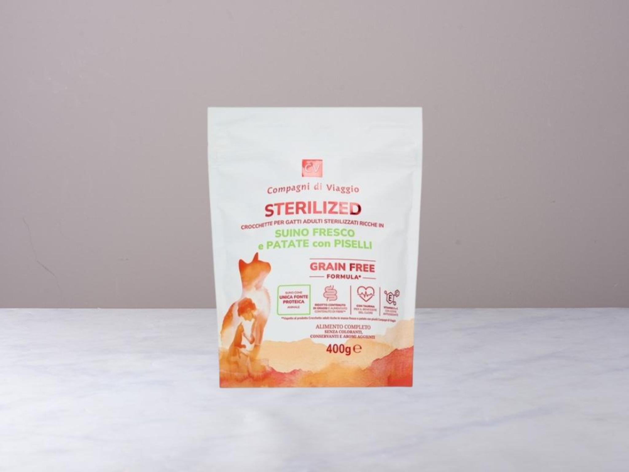 Sterilized Crocchette per gatti adulti con suino e piselli