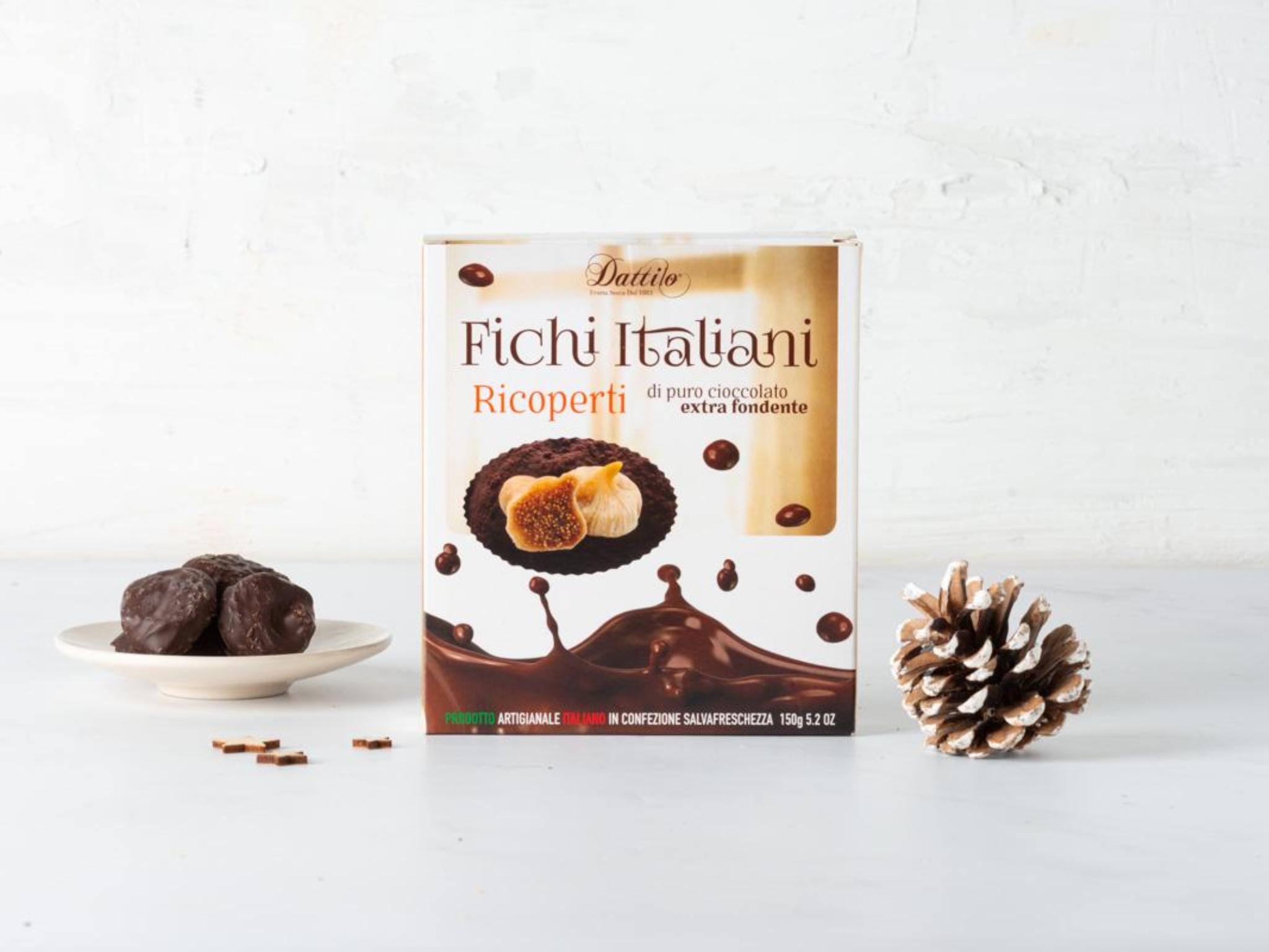 Fichi ricoperti di cioccolato fondente