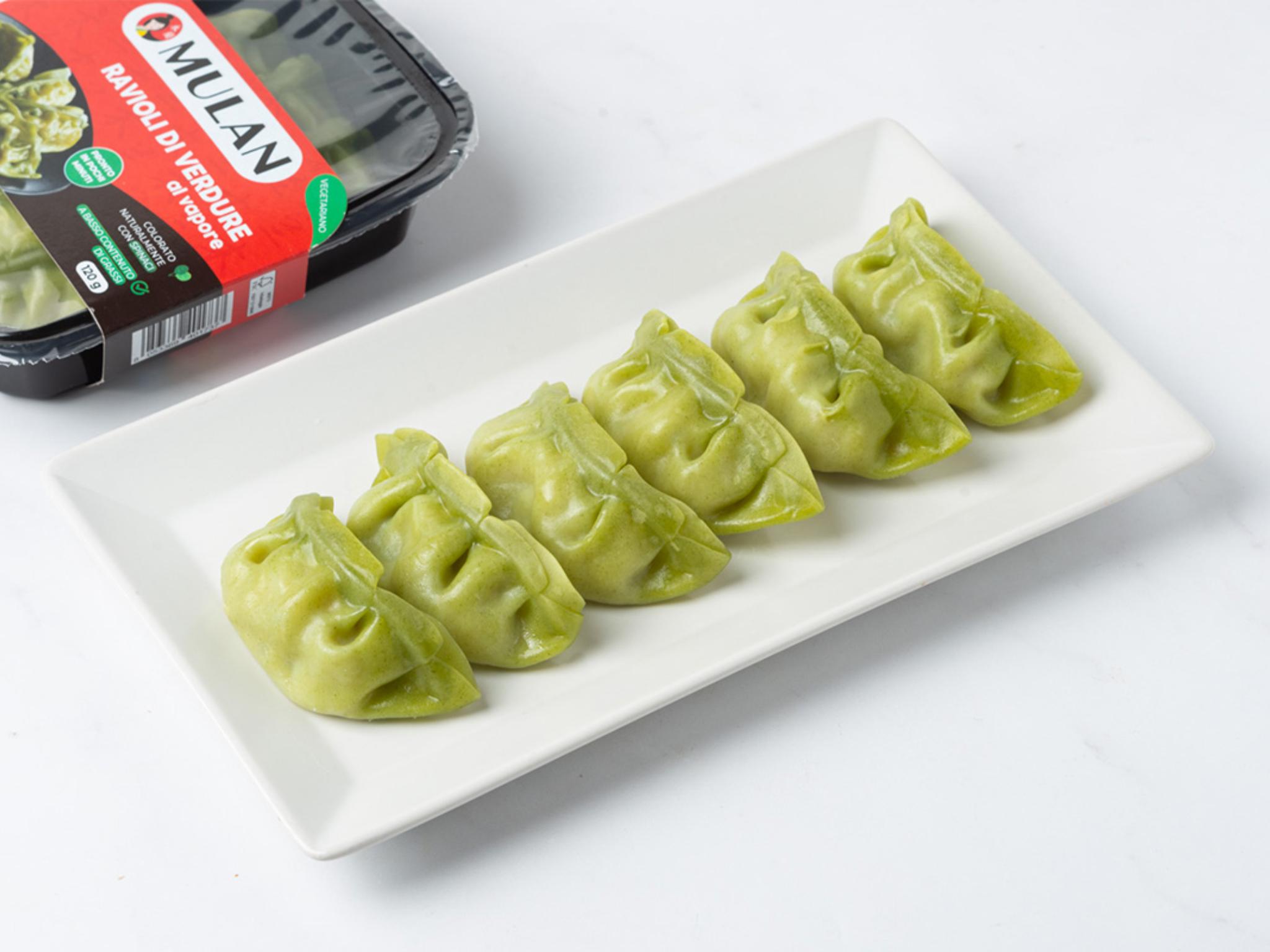 Ravioli di verdure al vapore