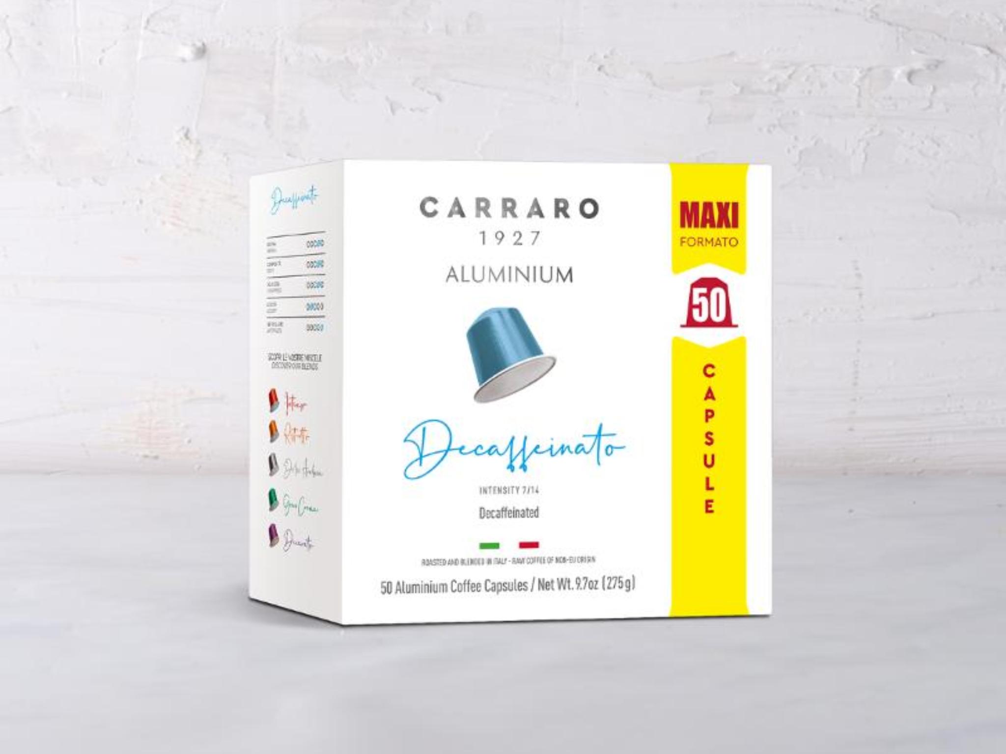 50 caffè decaffeinato in capsule di alluminio
