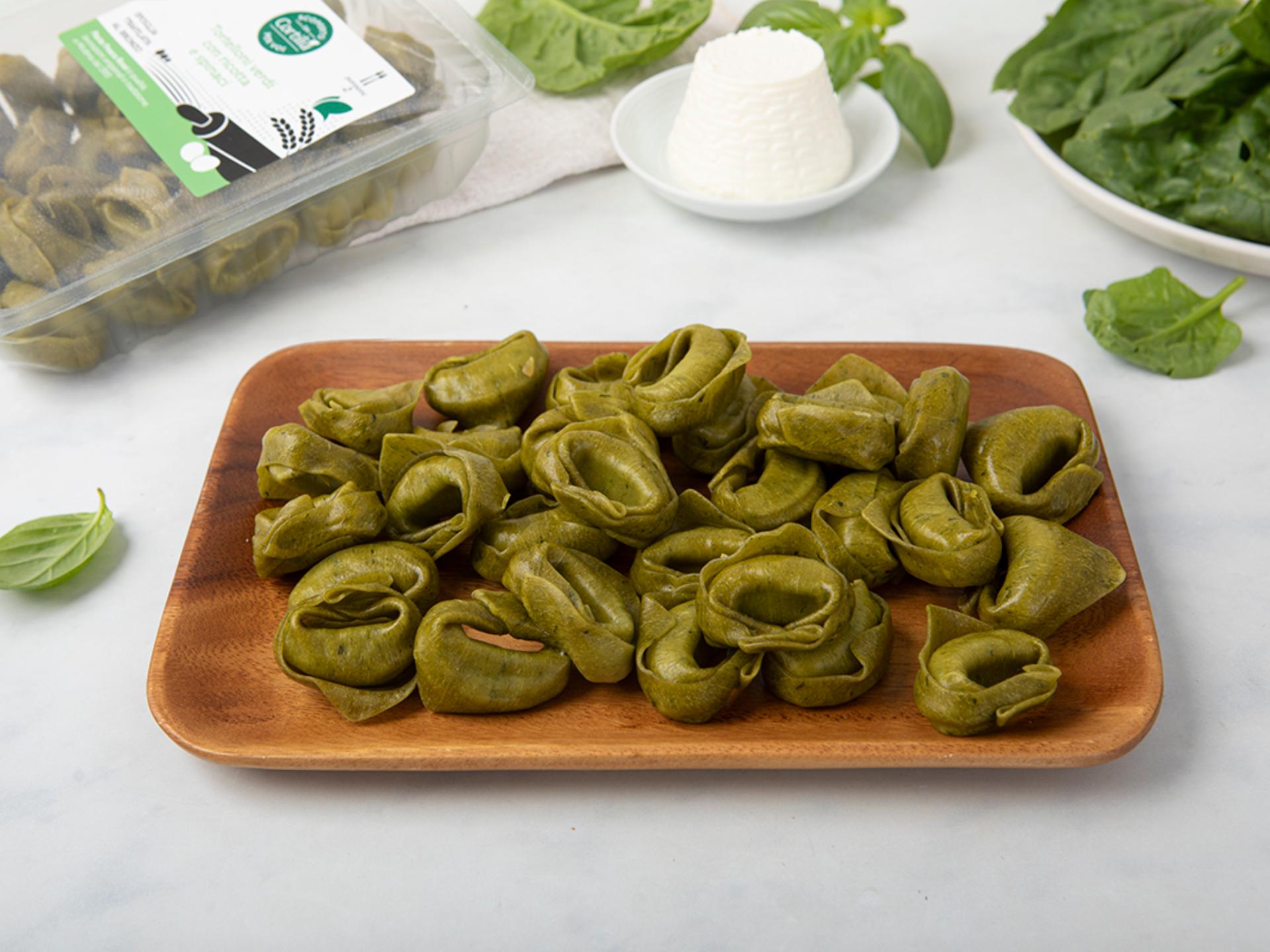 Tortelloni verdi con ricotta e spinaci