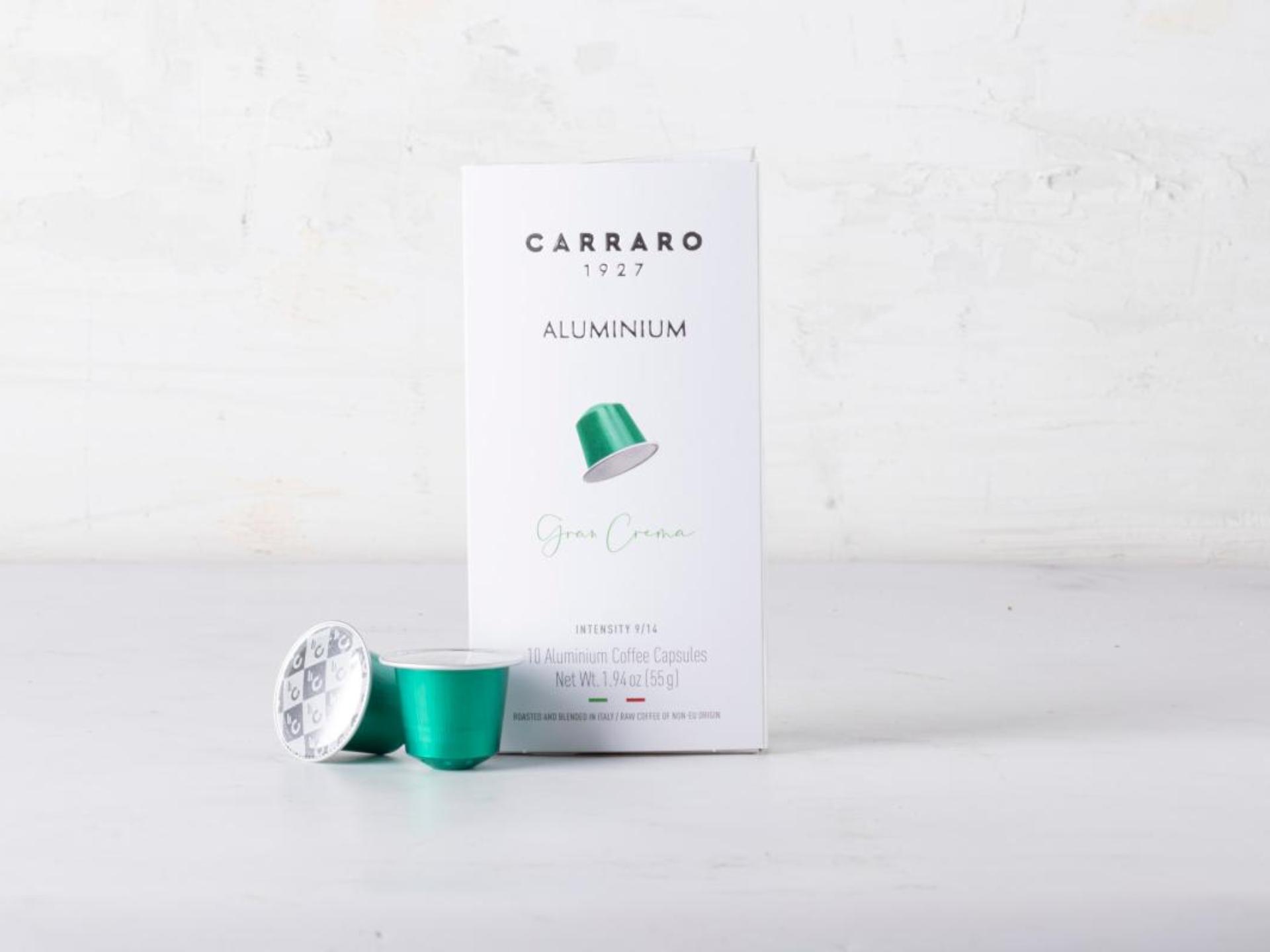 10 capsule di caffè in alluminio gran crema