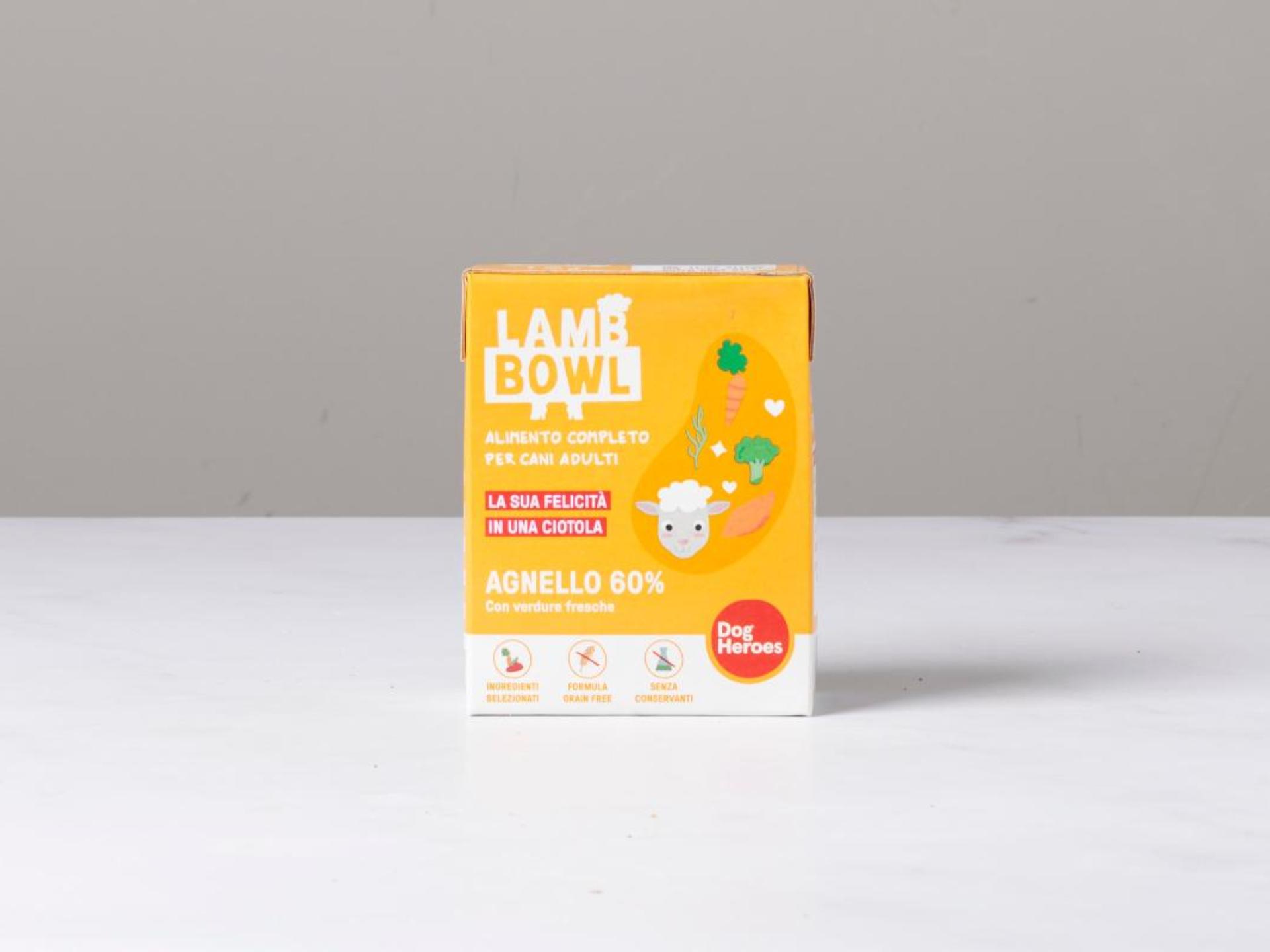 Cibo umido per cani 60% agnello