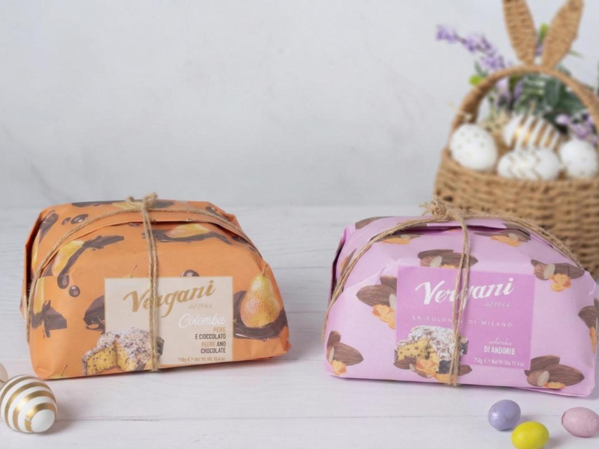 Colomba classica e colomba cioccolato e pere