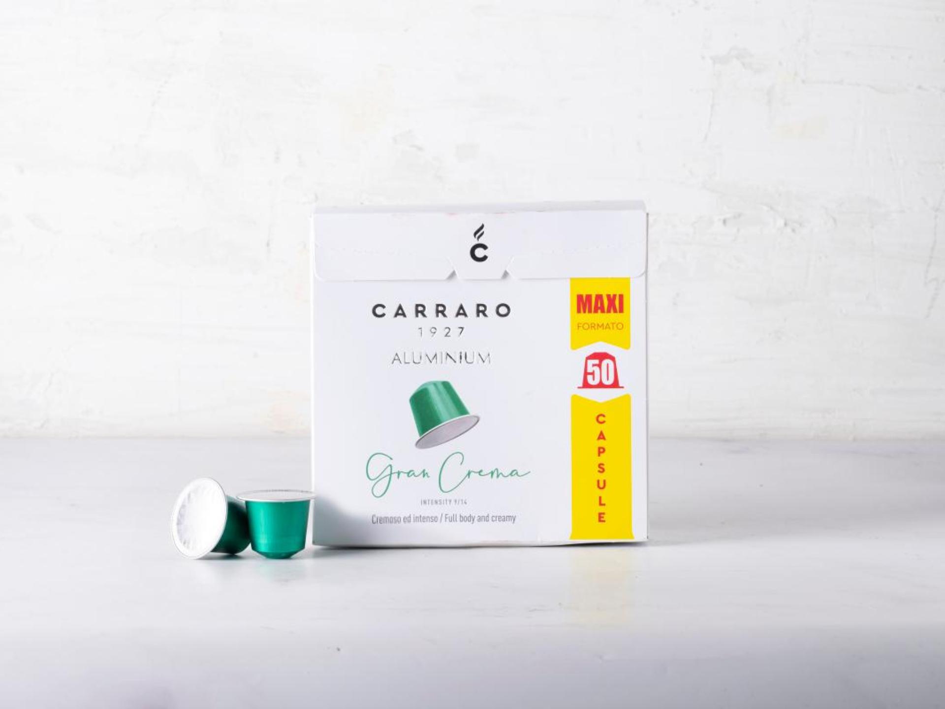 50 caffè gran crema in capsule di alluminio