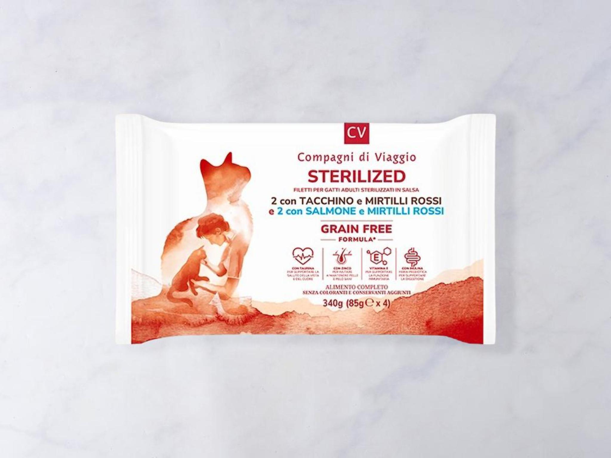 Sterilized Filetti in salsa per gatti - 2 con tacchino e 2 con salmone