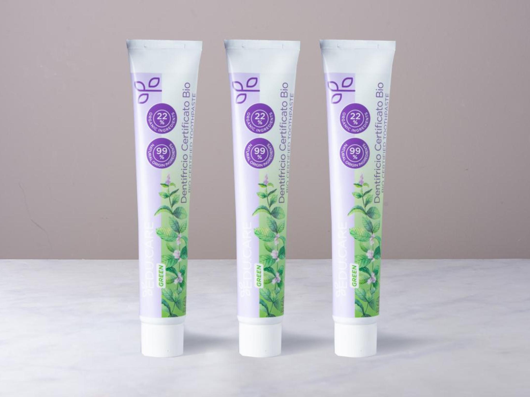 3 dentifrici alla menta BIO