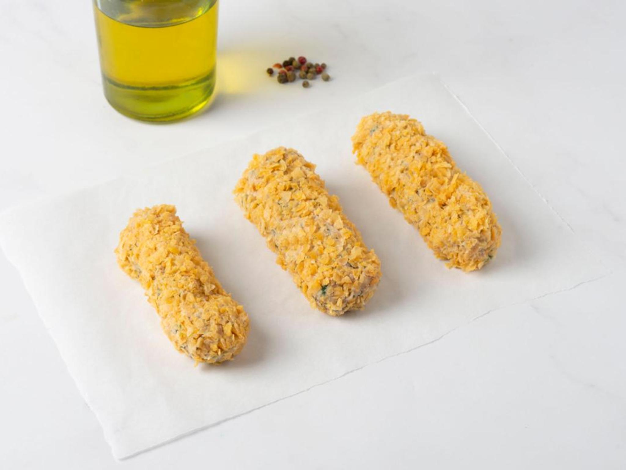 Stick di carne croccanti con spinaci