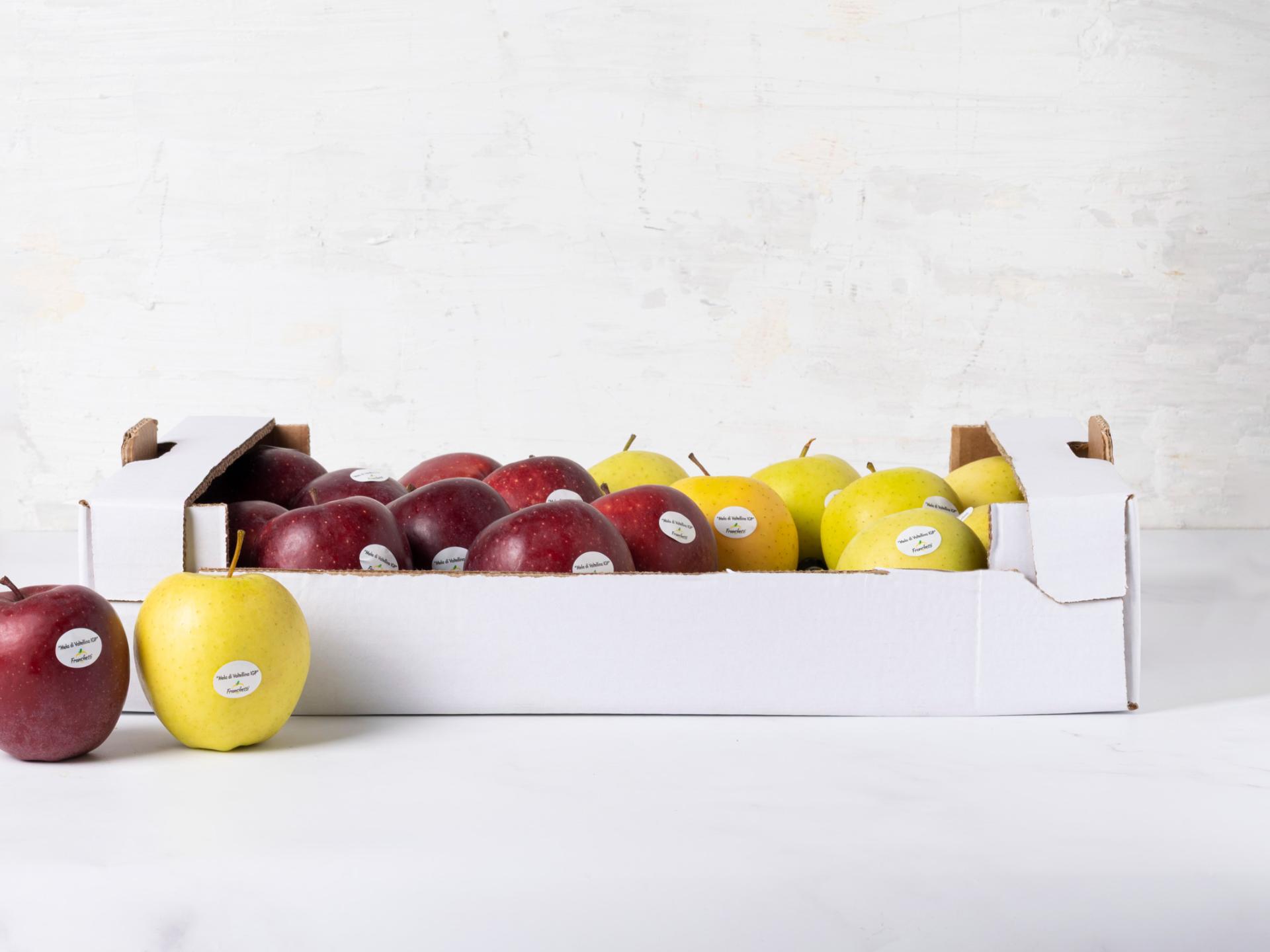 Cassetta mix di mele della Valtellina IGP BIO