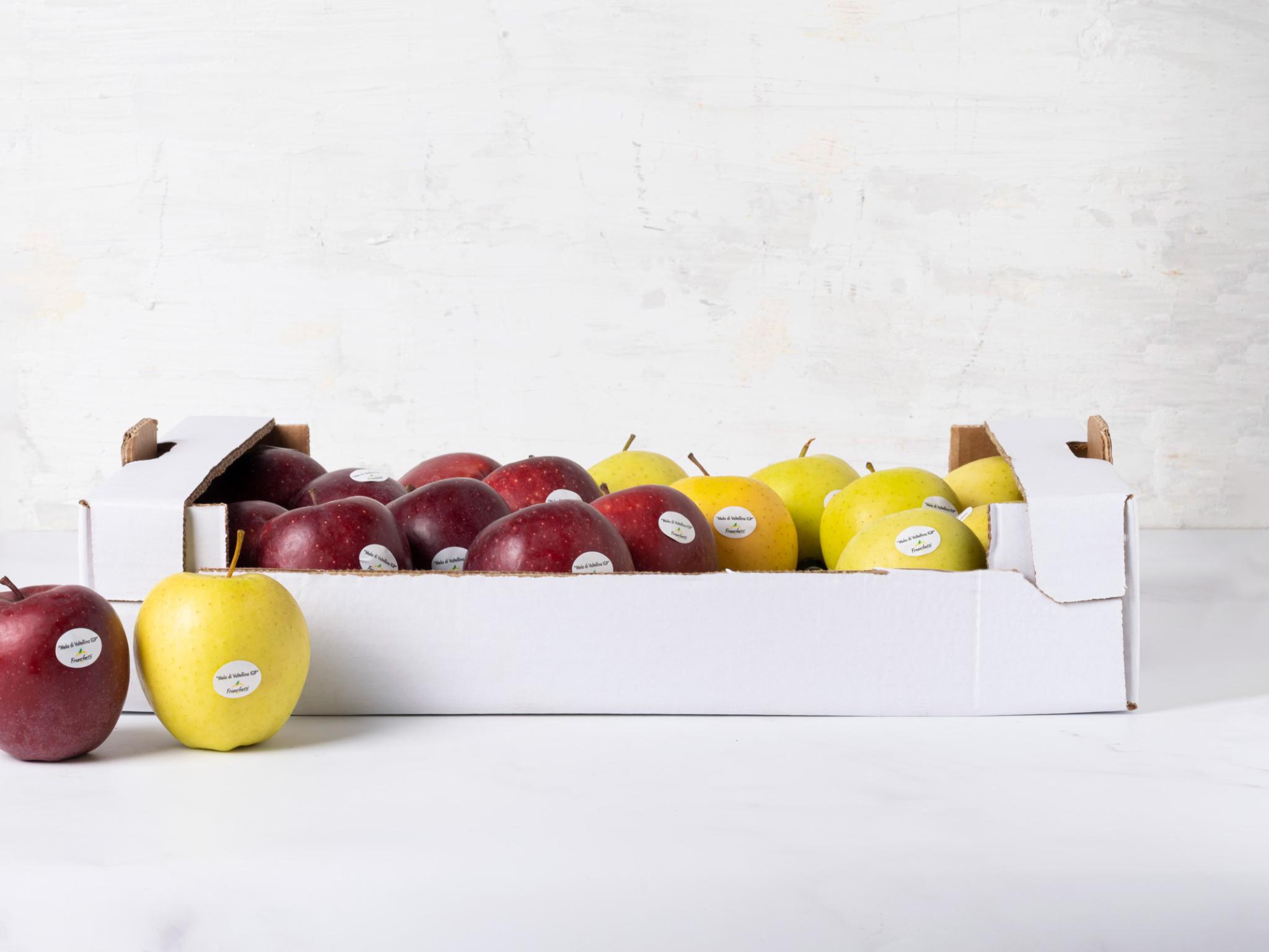 Cassetta mix di mele della Valtellina IGP BIO