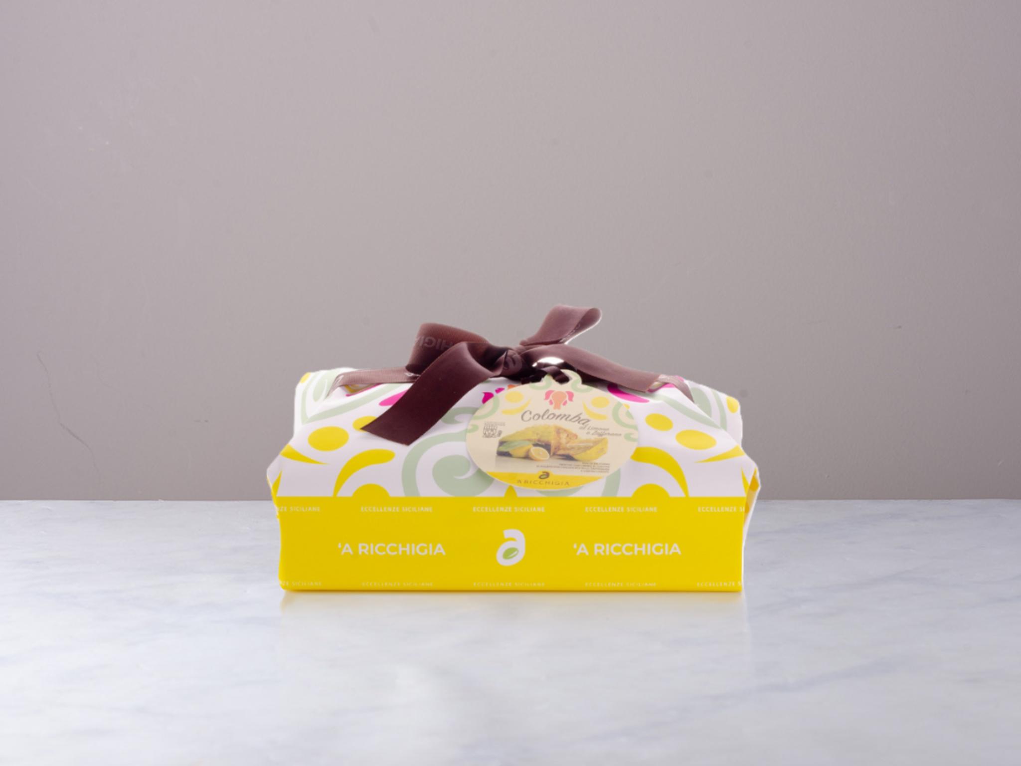 Colomba farcita al limone e zafferano