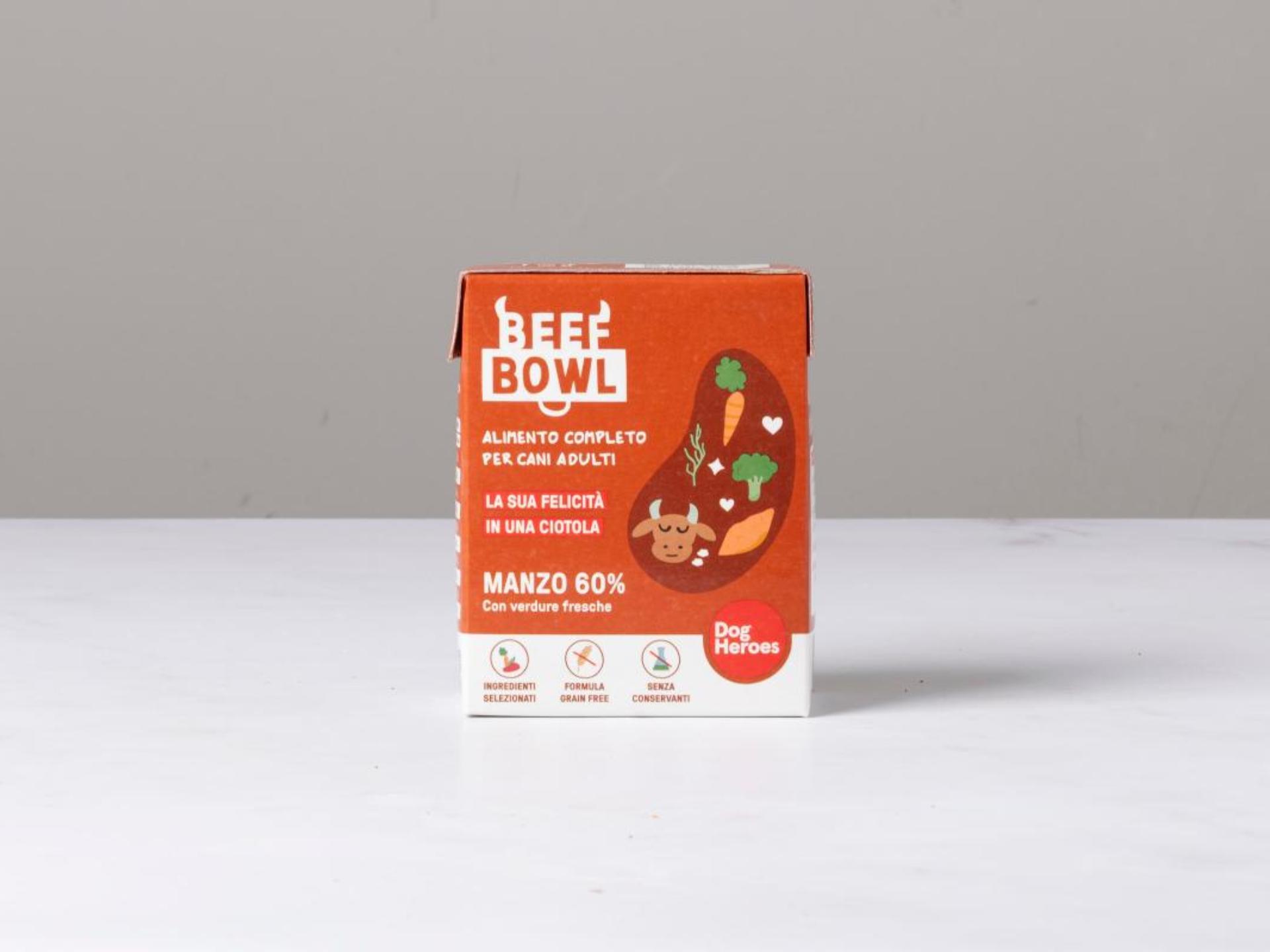 Cibo umido per cani 60% manzo