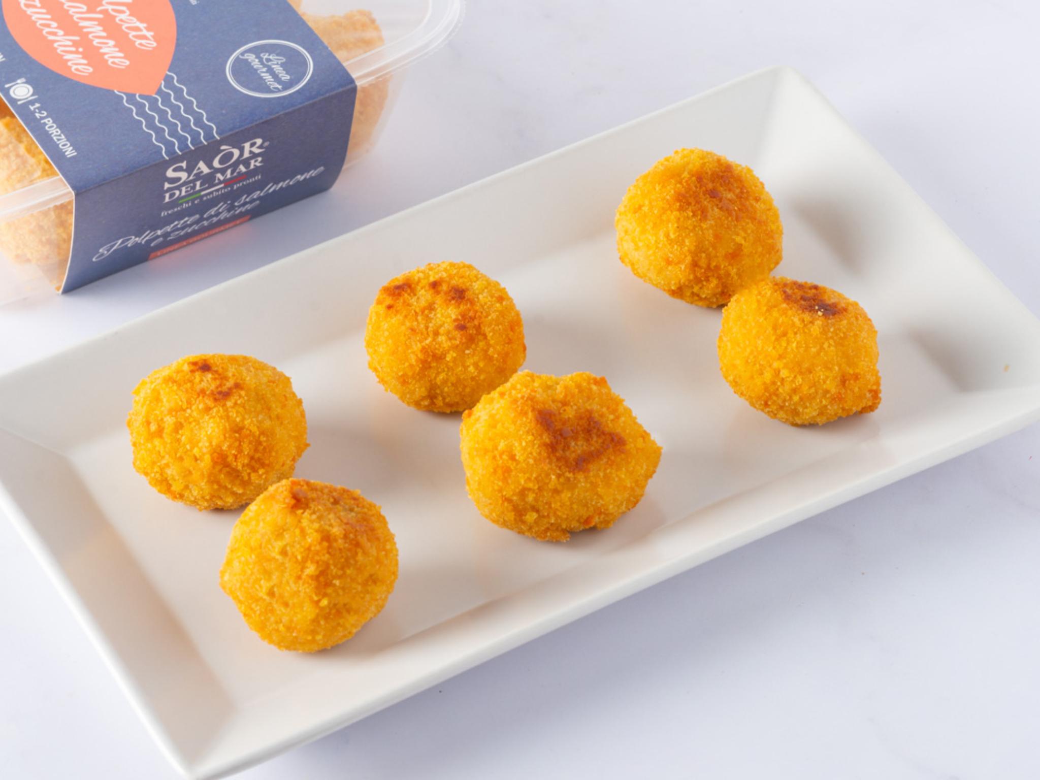 Polpette di salmone e zucchine
