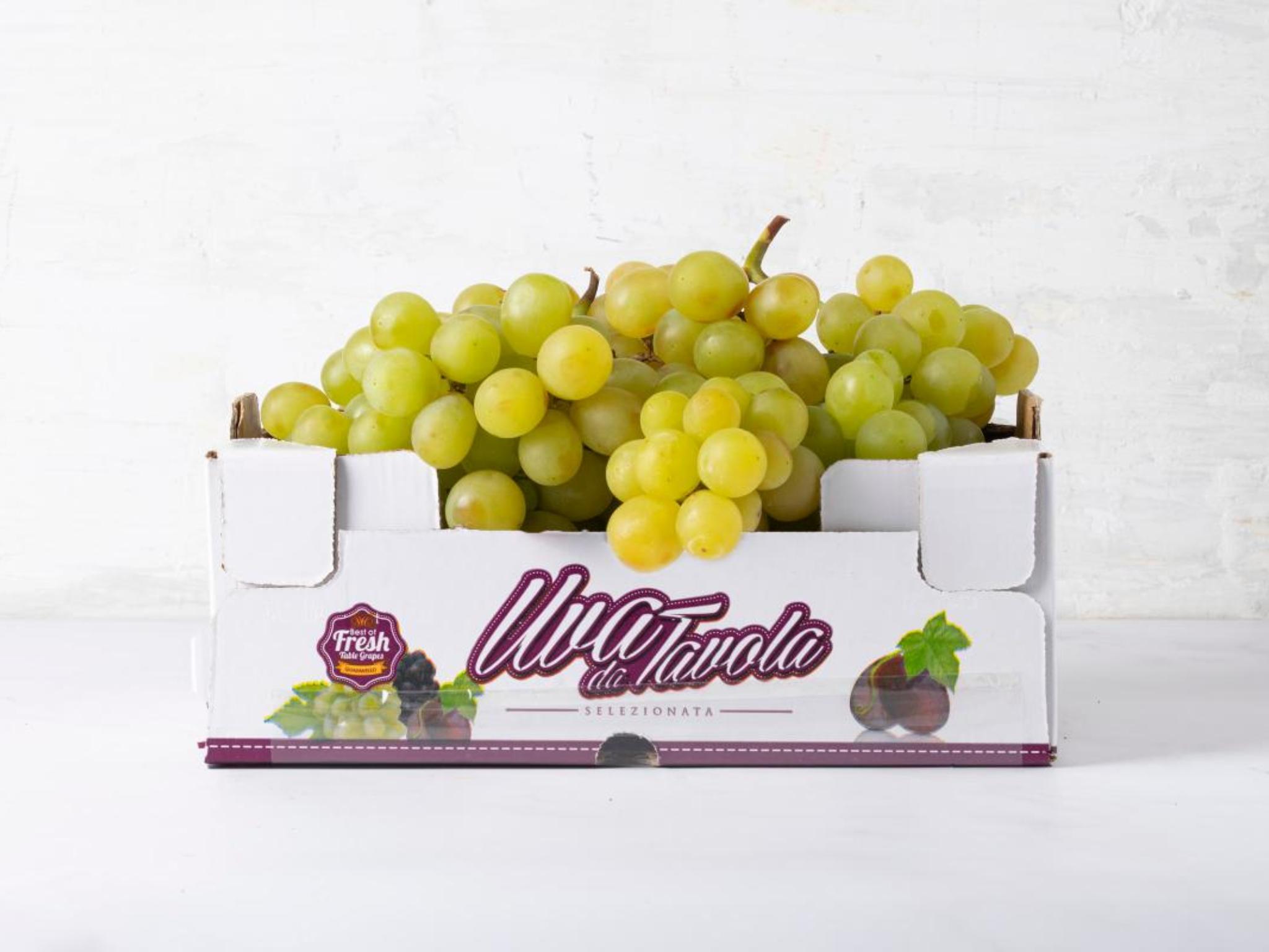 Uva bianca Italia cassetta 2 kg