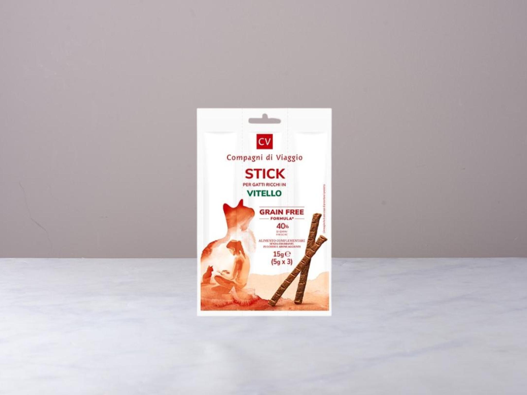 Sticks per gatti con vitello