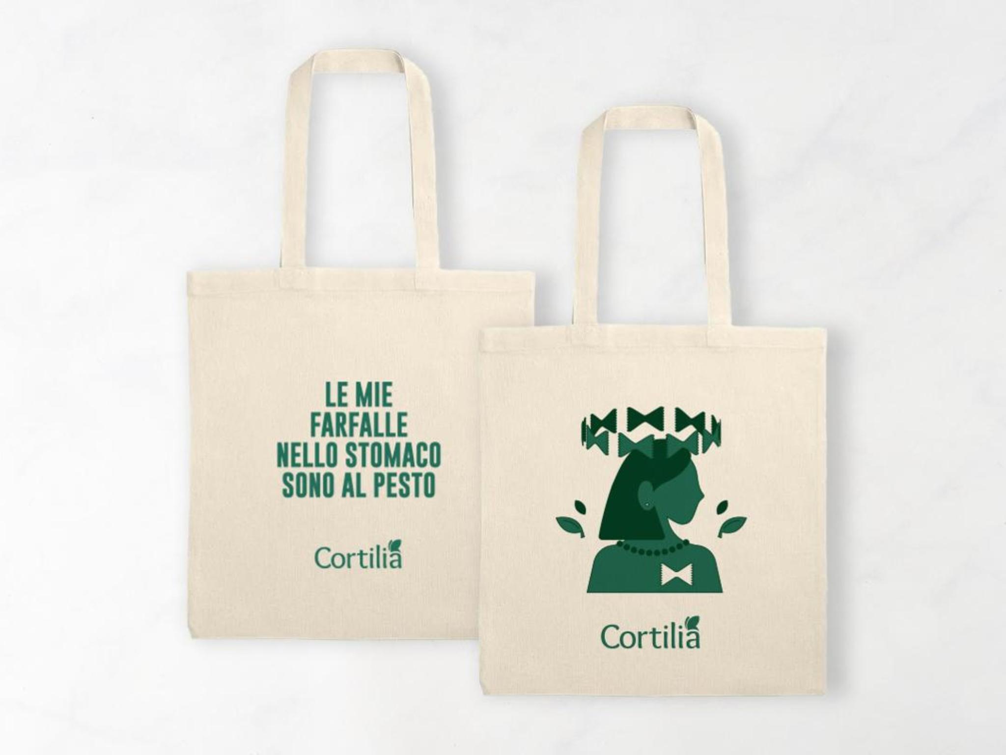 Bag "Le mie farfalle nello stomaco sono al pesto"