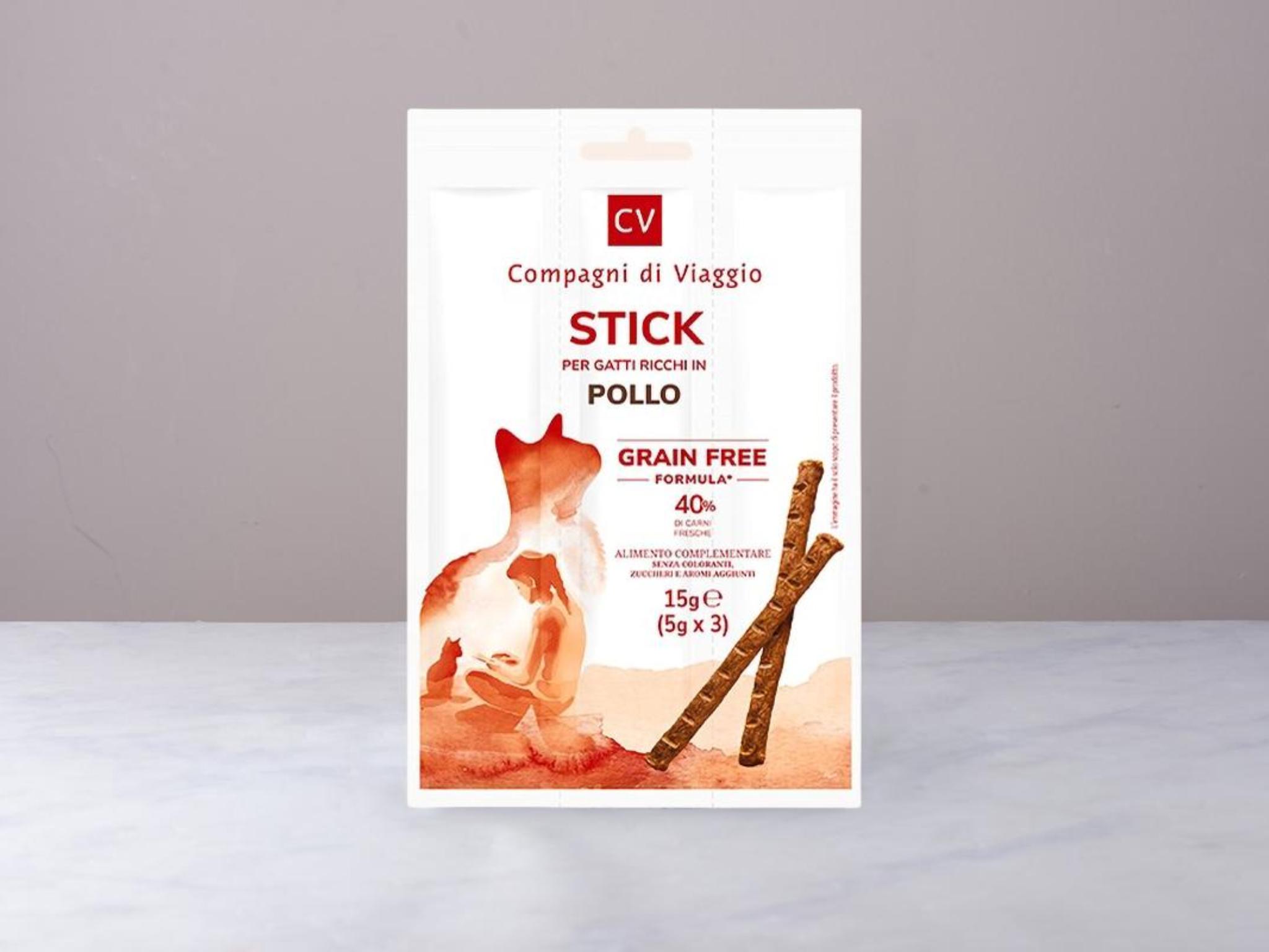 Sticks per gatti con pollo
