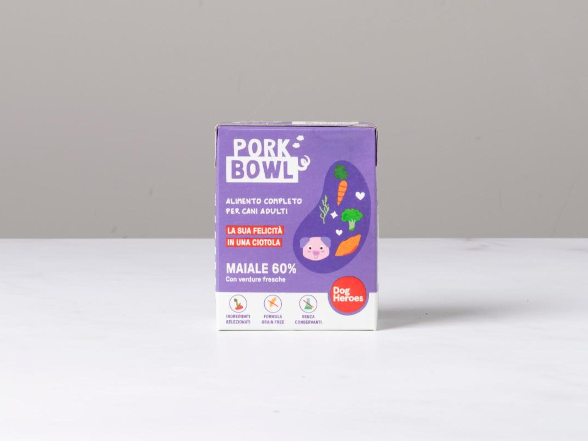 Cibo umido per cani 60% maiale