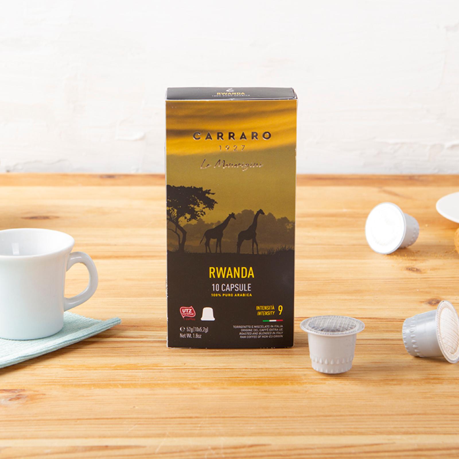 Caffè in capsule monorigine Rwanda Nespresso