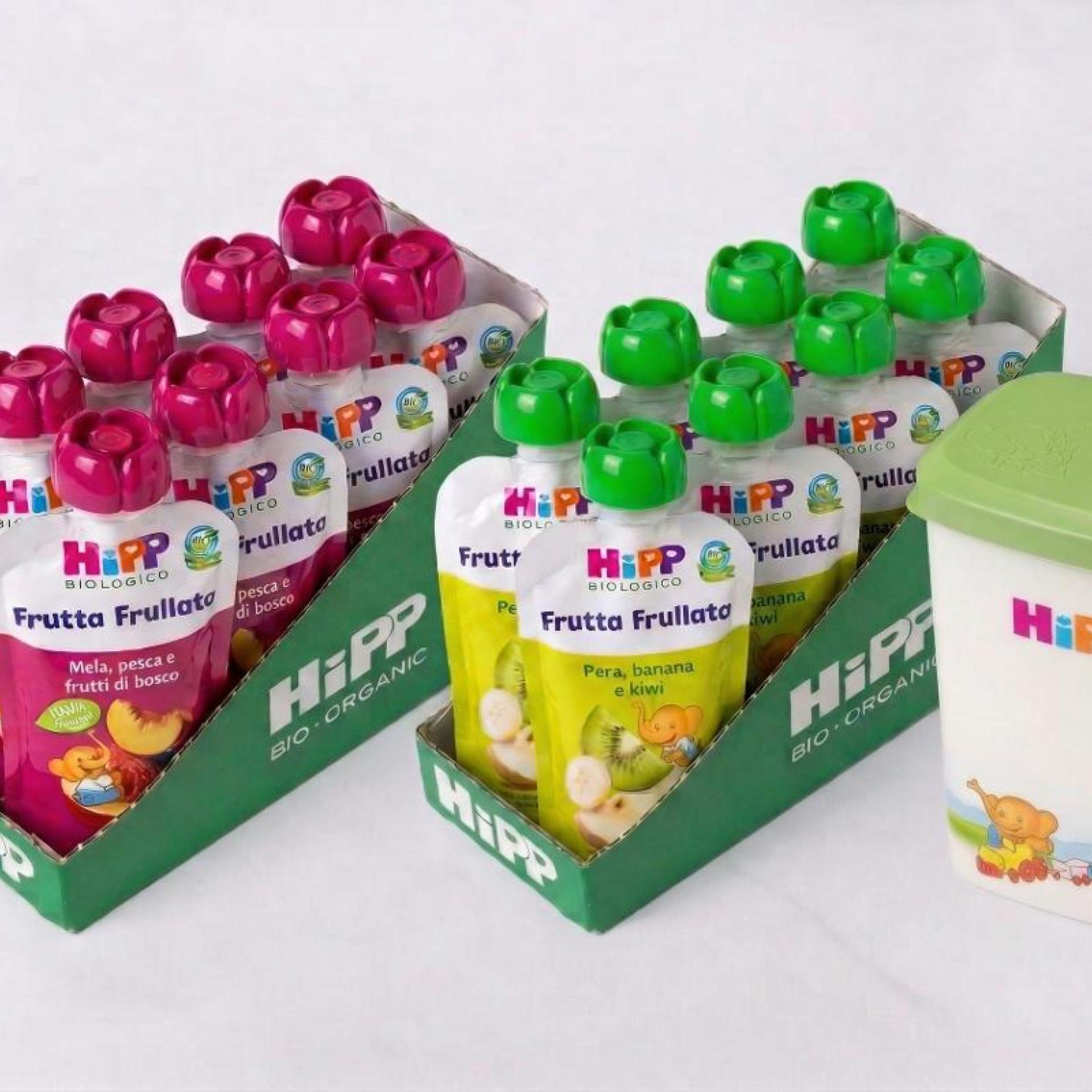 Frutta Frullata 8 mela, pesca, frutti di bosco e 8 Pera, banana, kiwi
