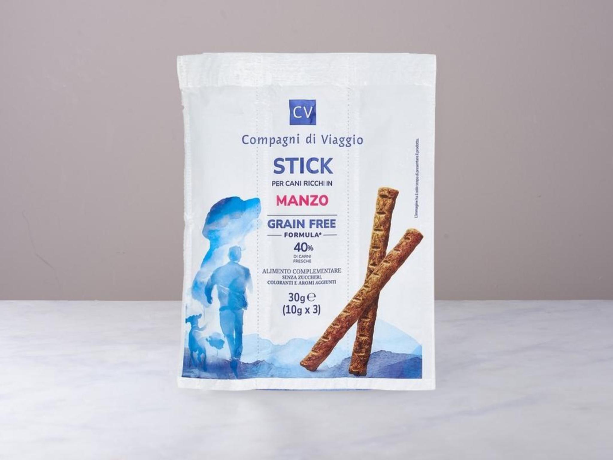 Sticks per cani con manzo