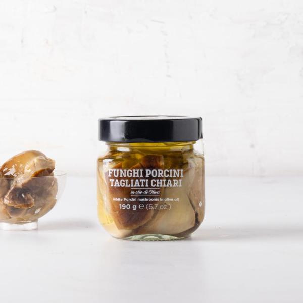 Funghi porcini chiari tagliati | 190 g