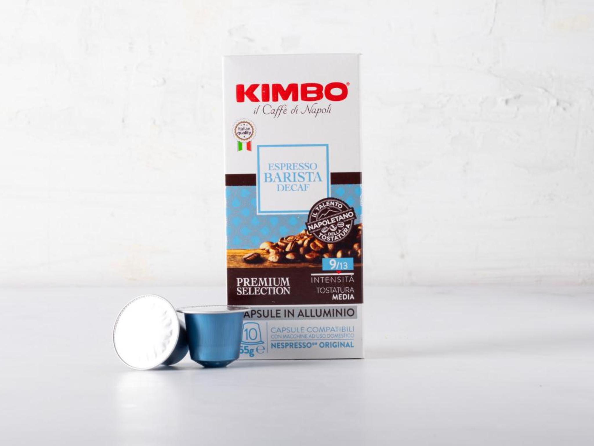 Caffè in capsule espresso barista decaffeinato
