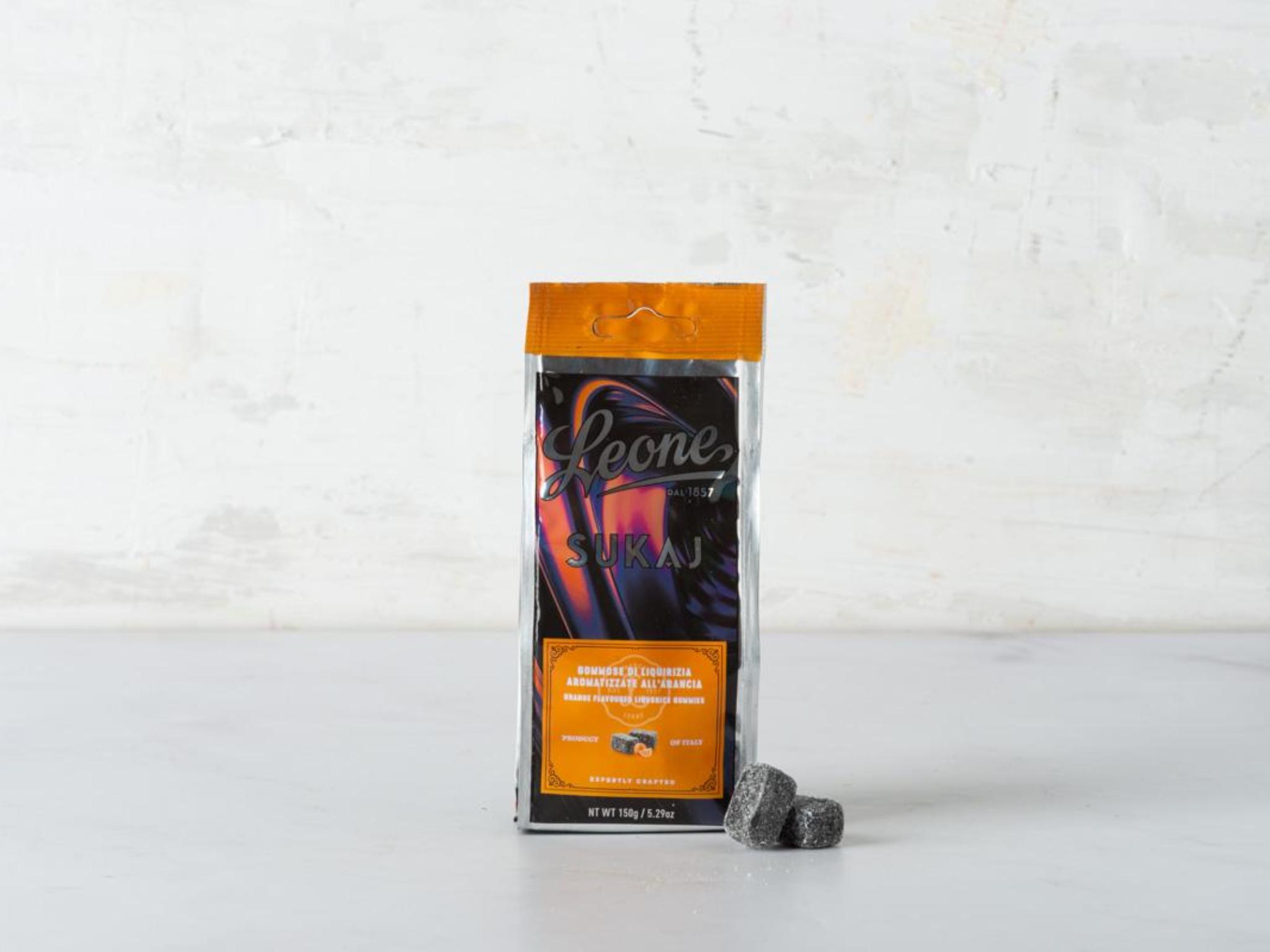 Caramelle gommose liquirizia e arancia