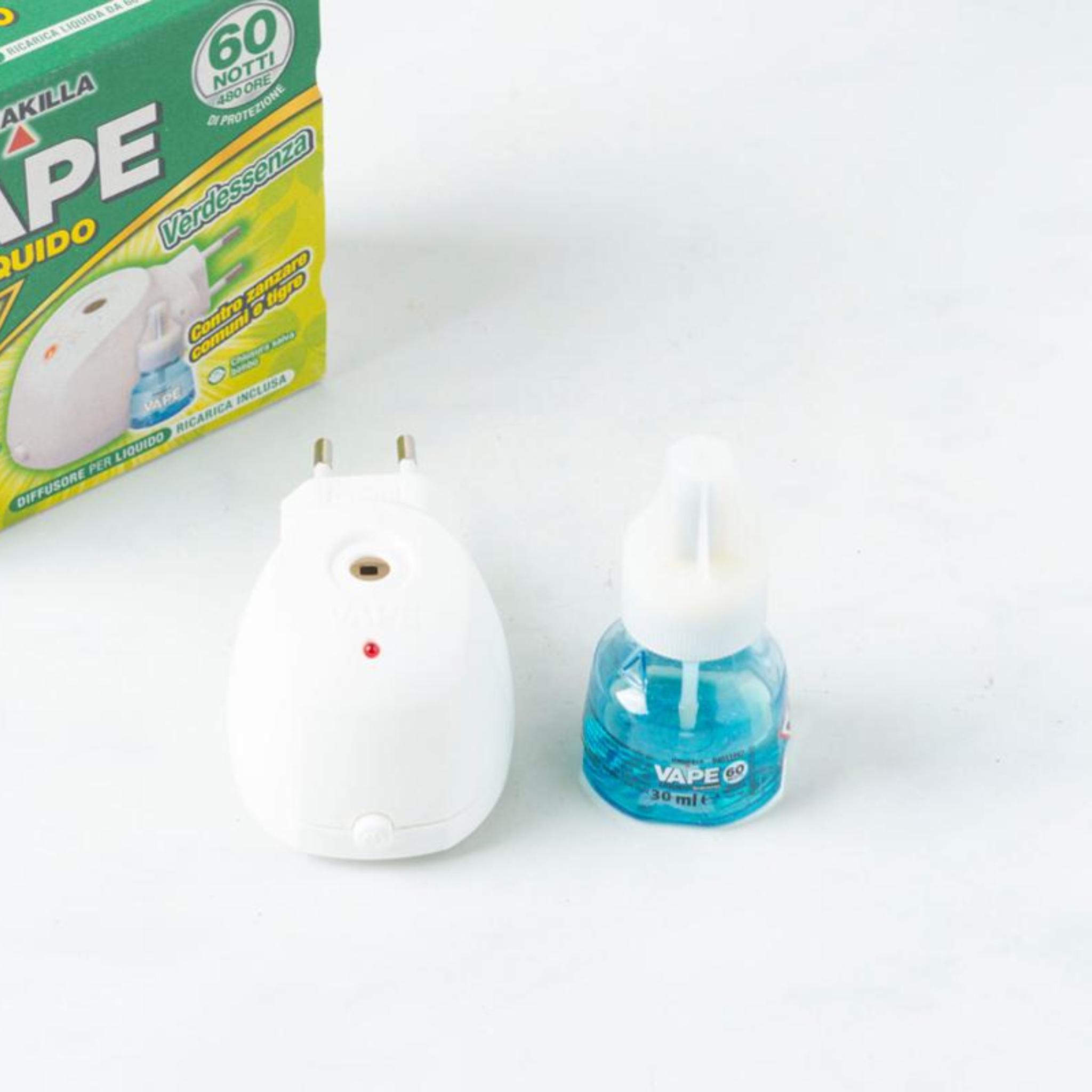 vape liquido ricarica VAPE Elettoemanatore contro le zanzare + Ricarica Liquida 60 NOTTI,  Farmacia Agricola