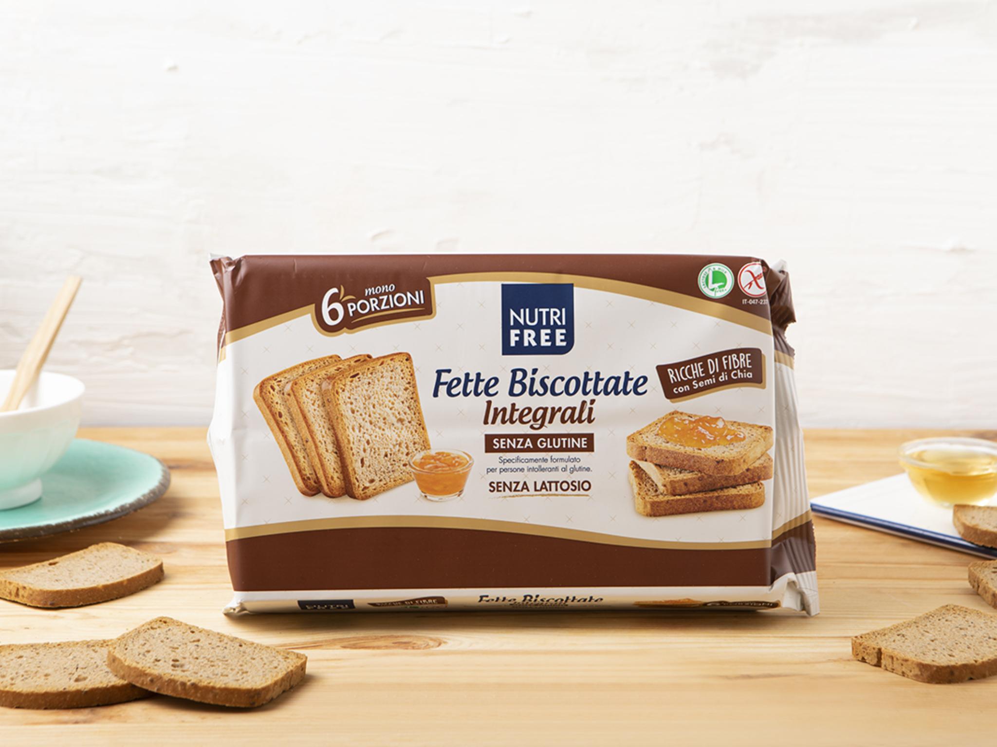 Fette biscottate integrali senza glutine