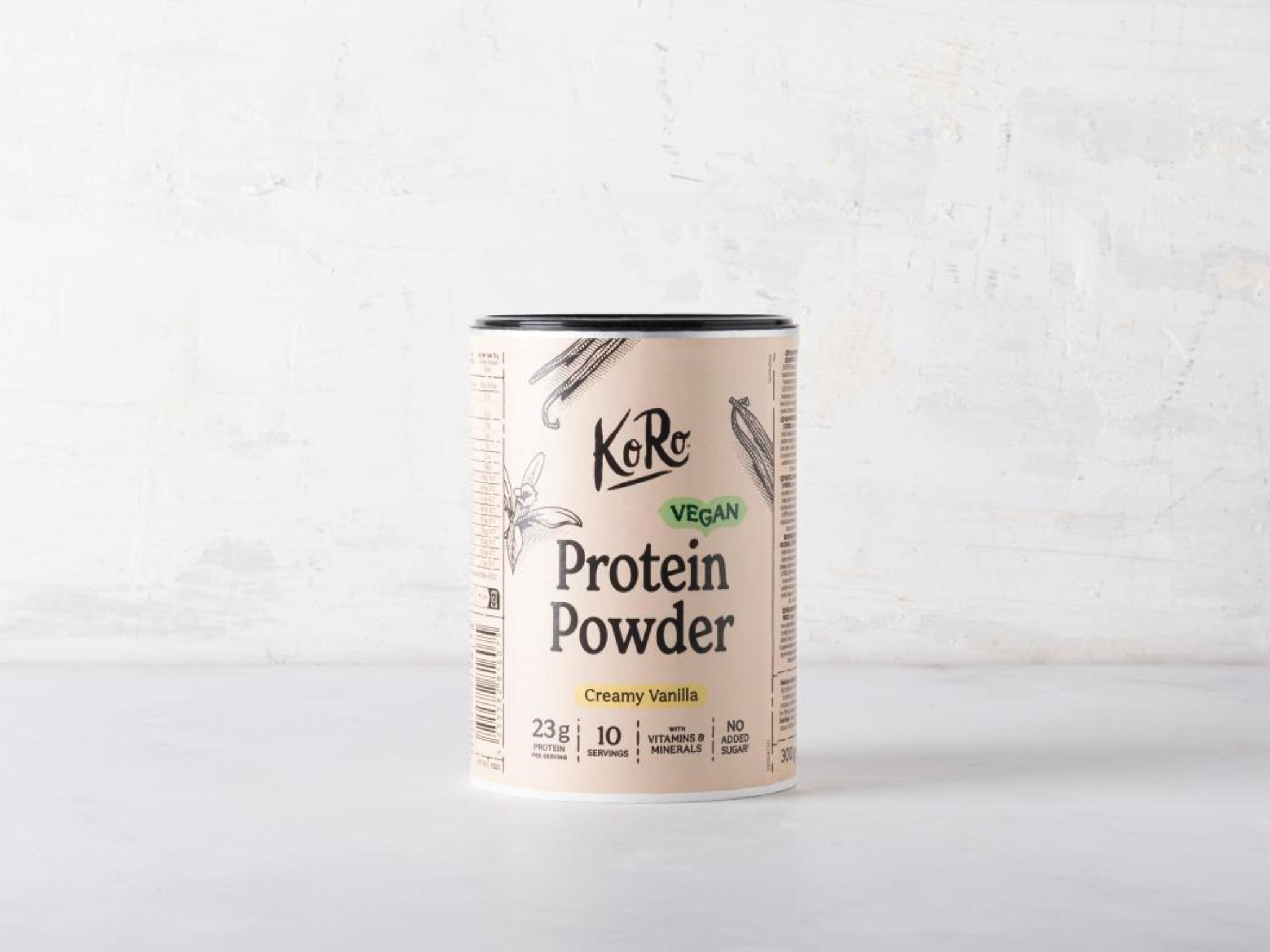 Proteine vegane in polvere alla vaniglia extra cremose