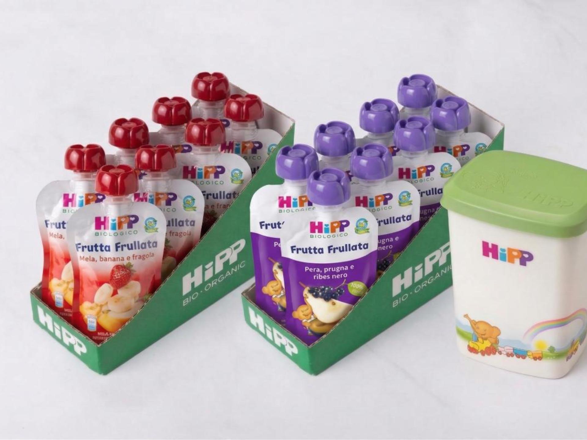 Frutta Frullata 8  Frutta frullata mela, banana, fragola e 8 pera, prugna e ribes nero BIO