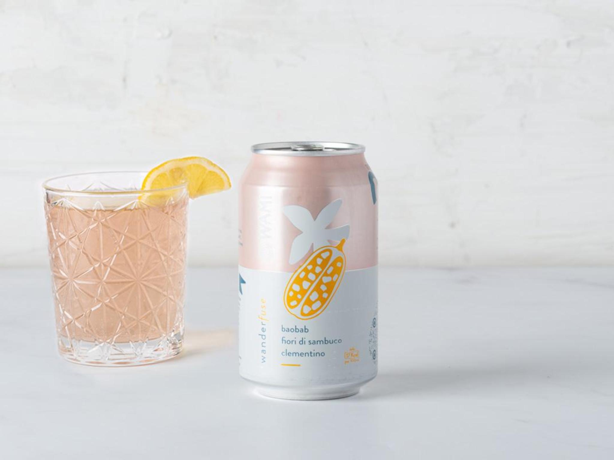Bibita gusto baobab, clementino e fiori di sambuco