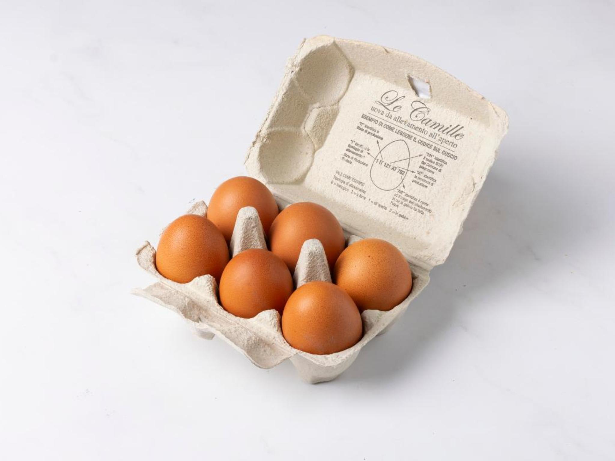 6 uova per pasta da allevamento all'aperto Le Camille