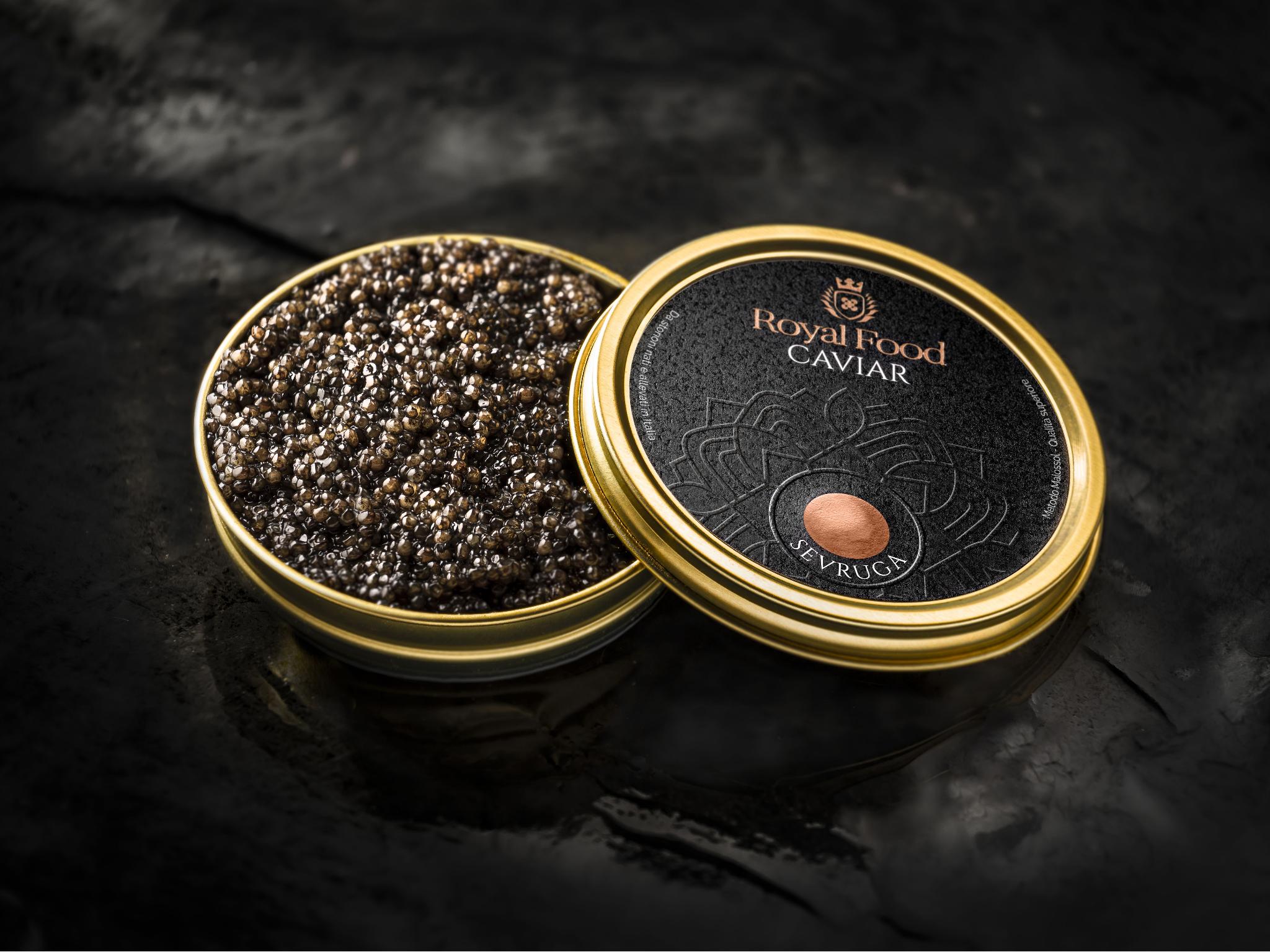 Caviale Sevruga di storione stellato