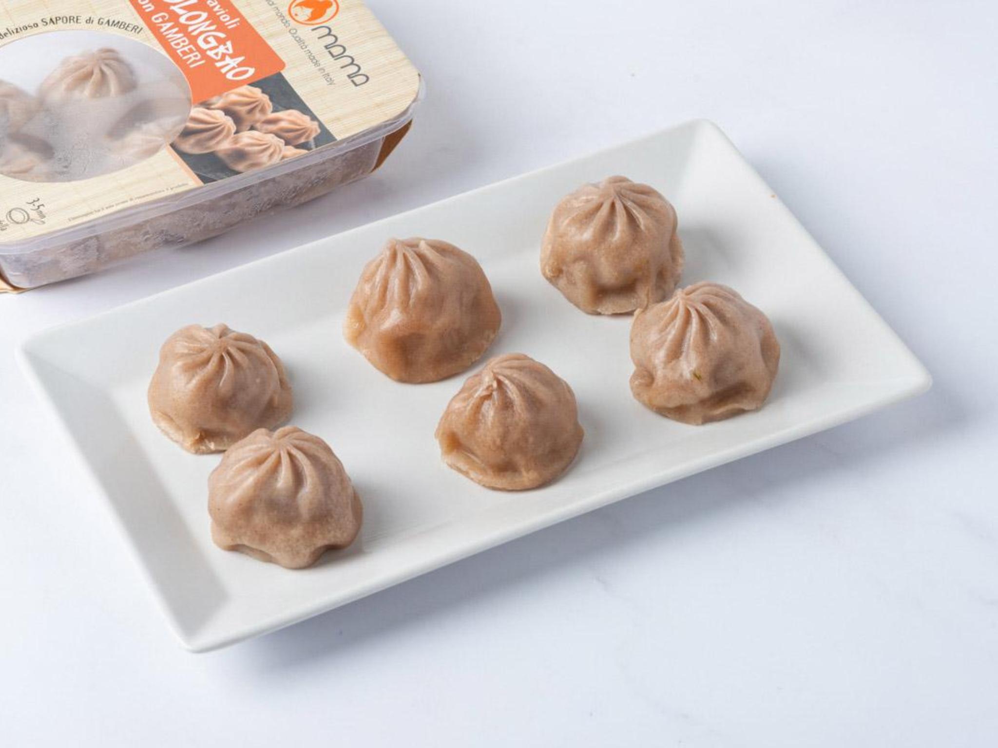 Ravioli di gamberi xiaolongbao