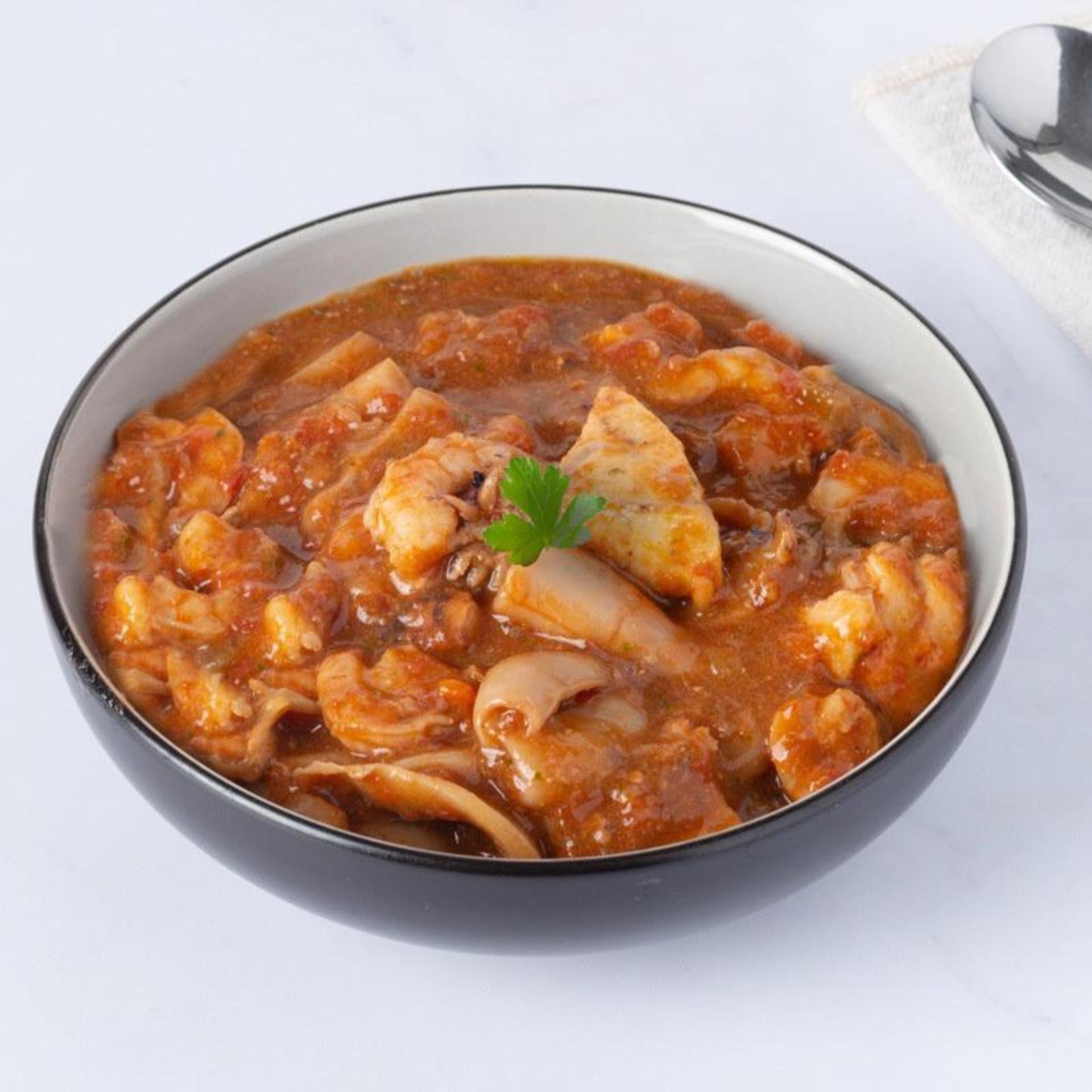 Zuppa di pesce pronta senza spine