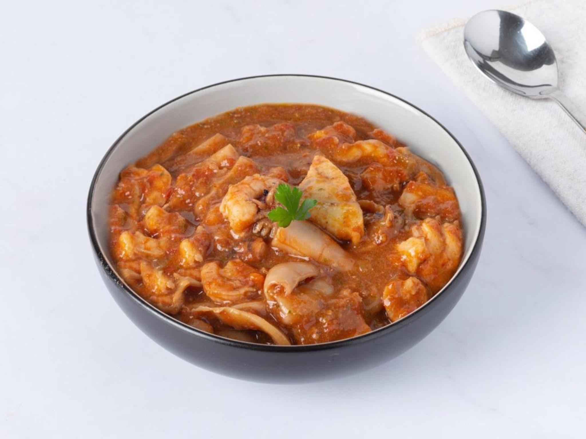 Zuppa di pesce pronta senza spine