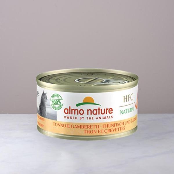 6 lattine gatto tonno e gamberetti da 70g | 6 x 70 g