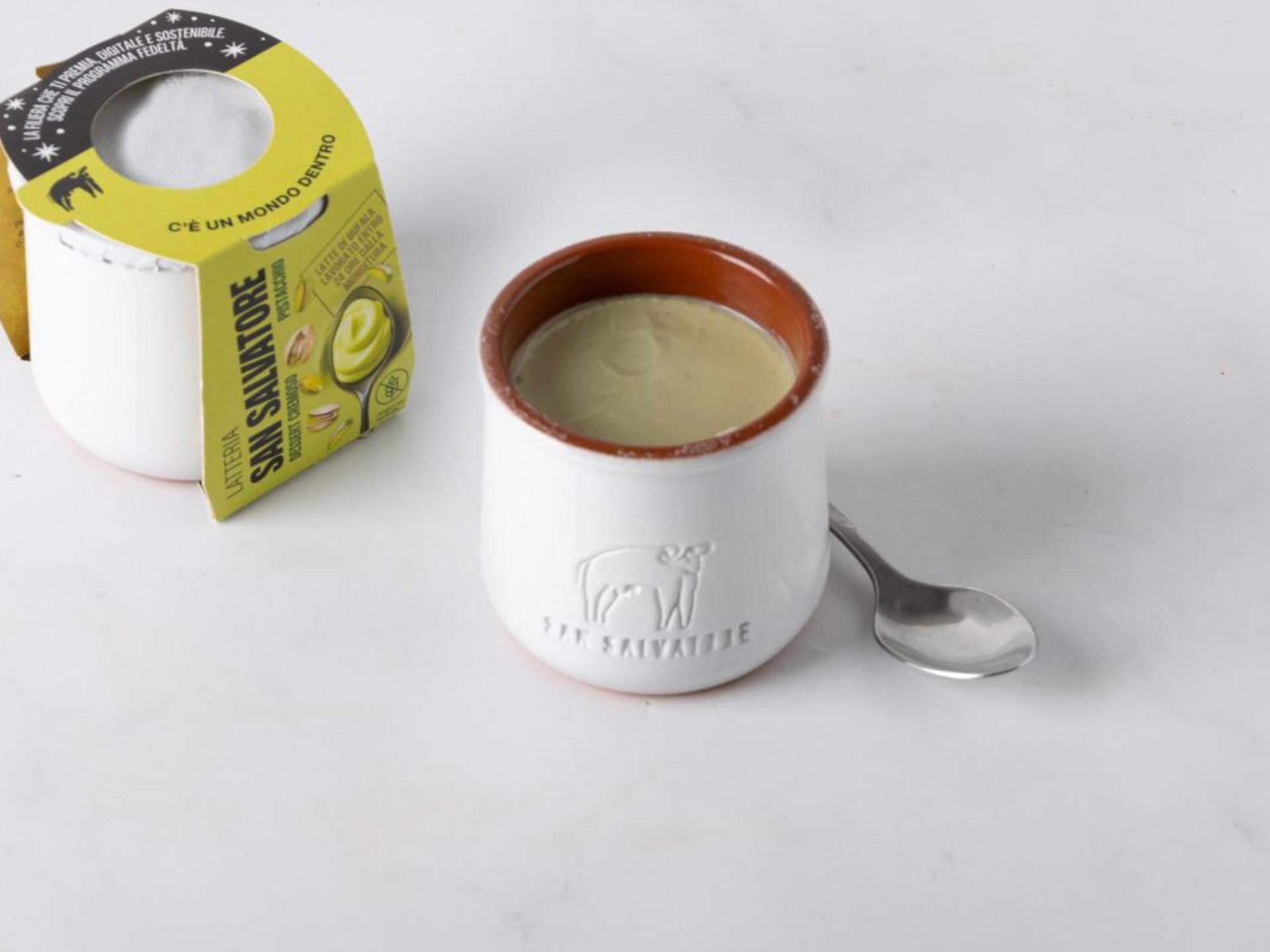 Cremoso di bufala al pistacchio