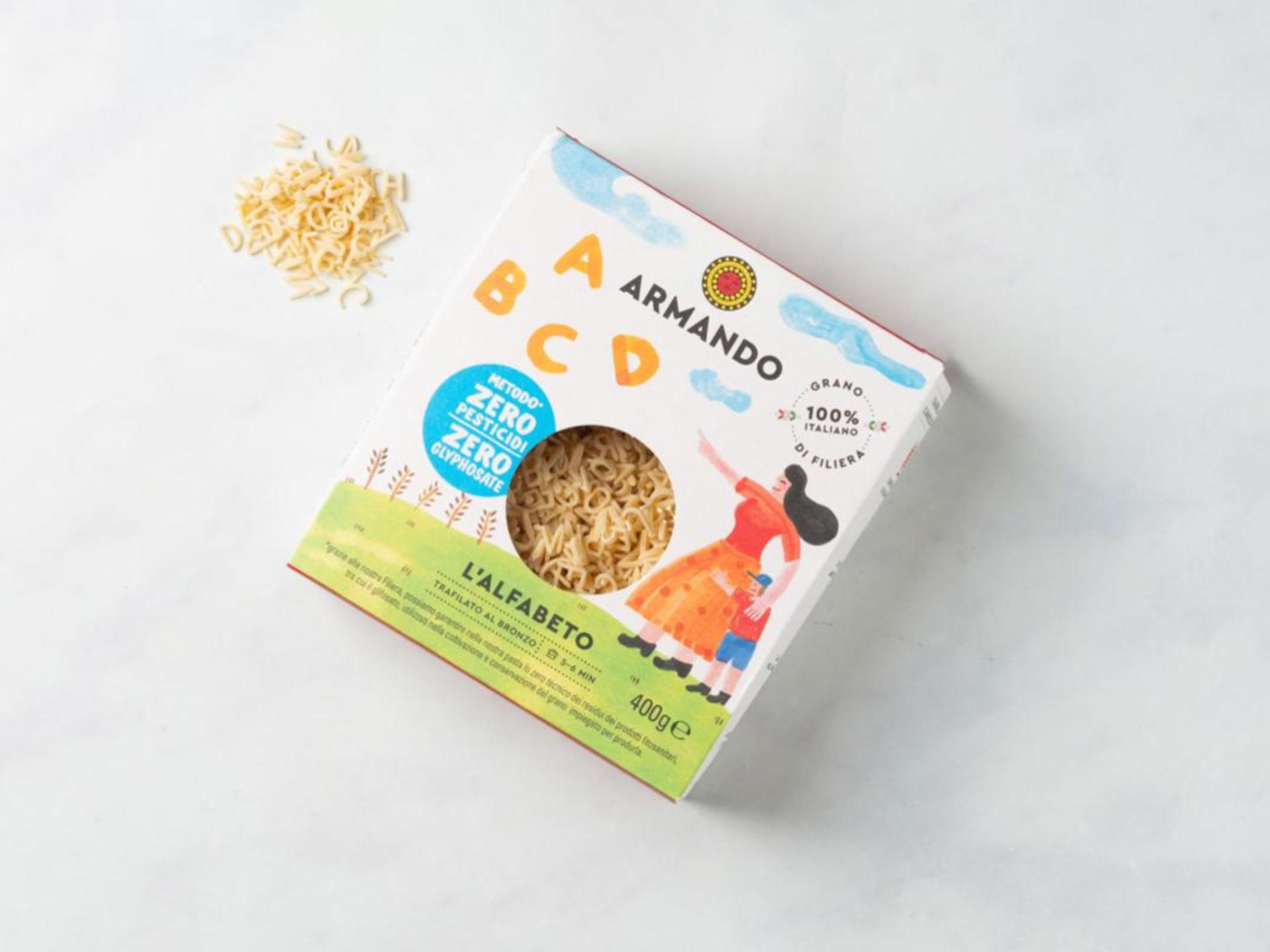 Alfabeto di semola di grano duro 100% italiano